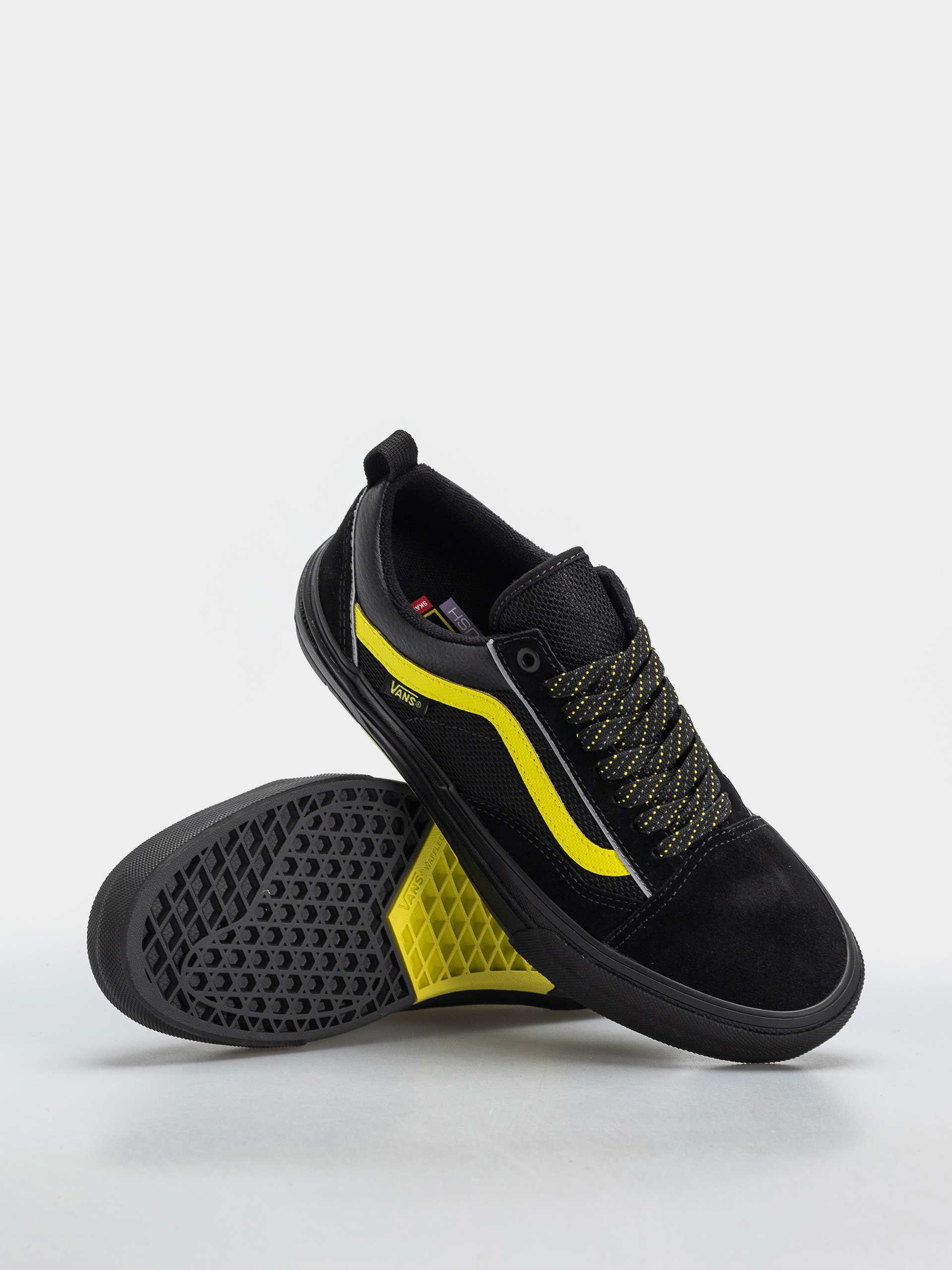 Pantofi Vans Skate Old Skool Wafflecup (black/lime)