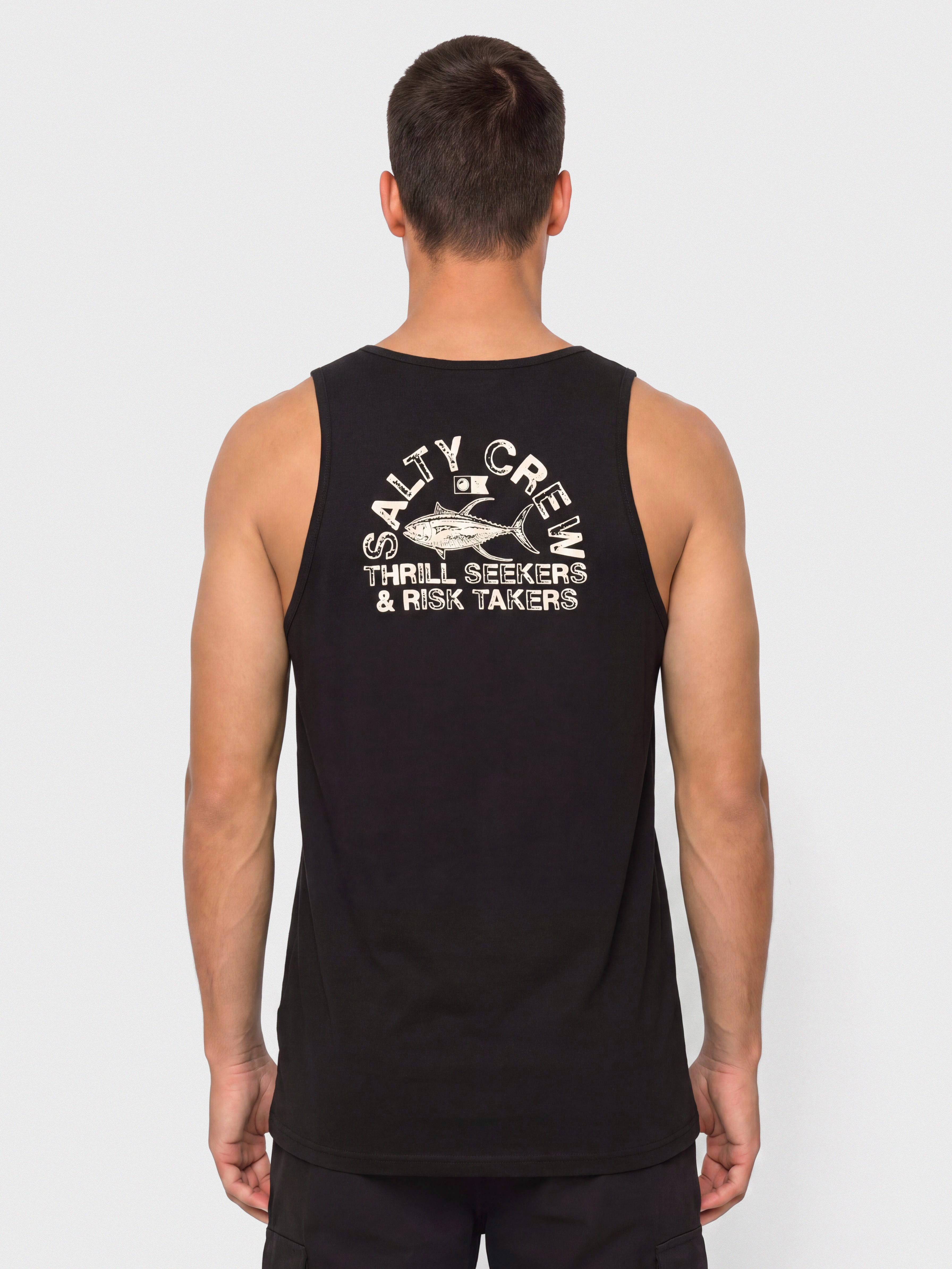 Tricou Salty Crew Stamped (black)