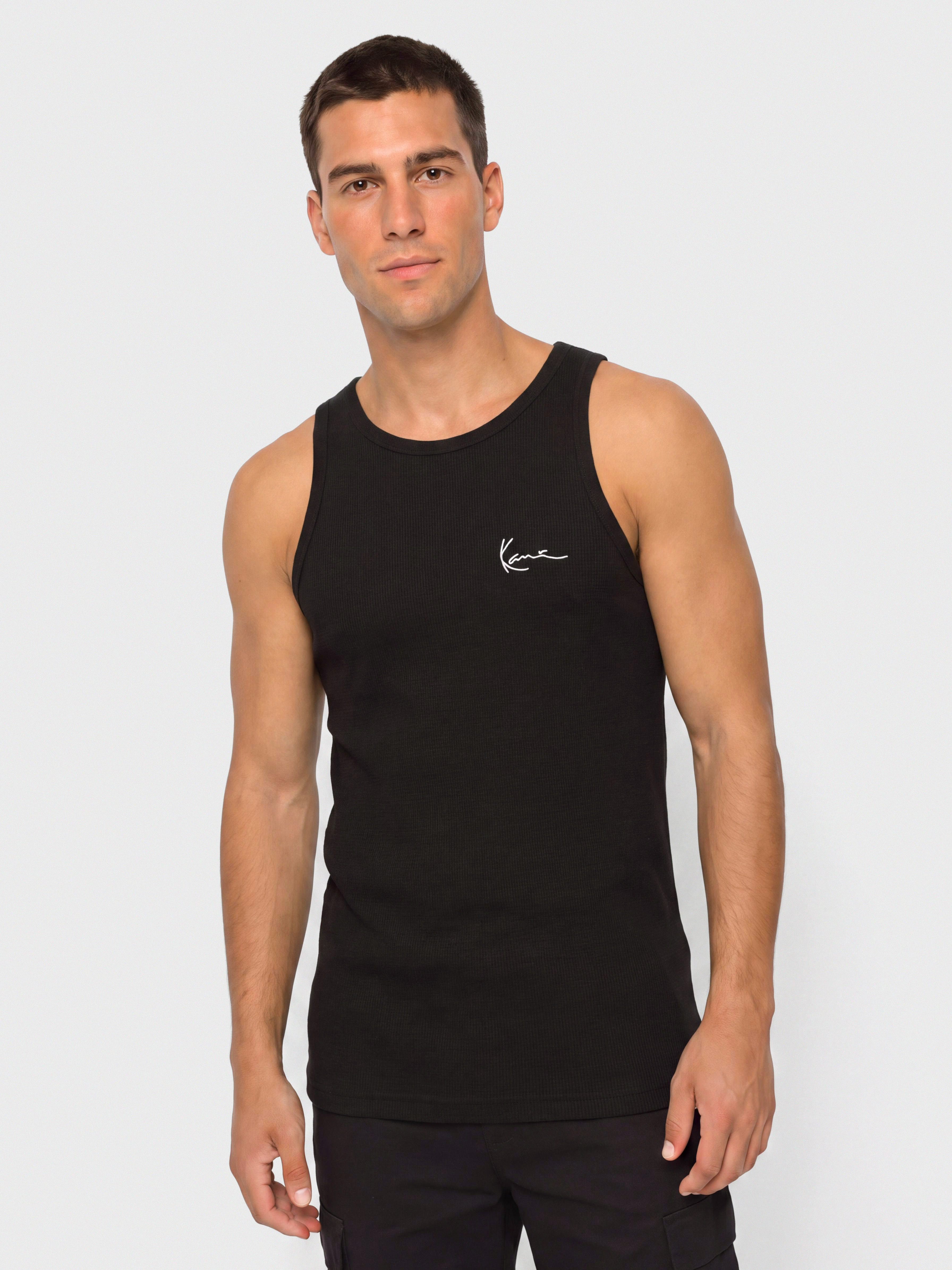 Tricou Karl Kani Chest Signature Essential Waffle (black)