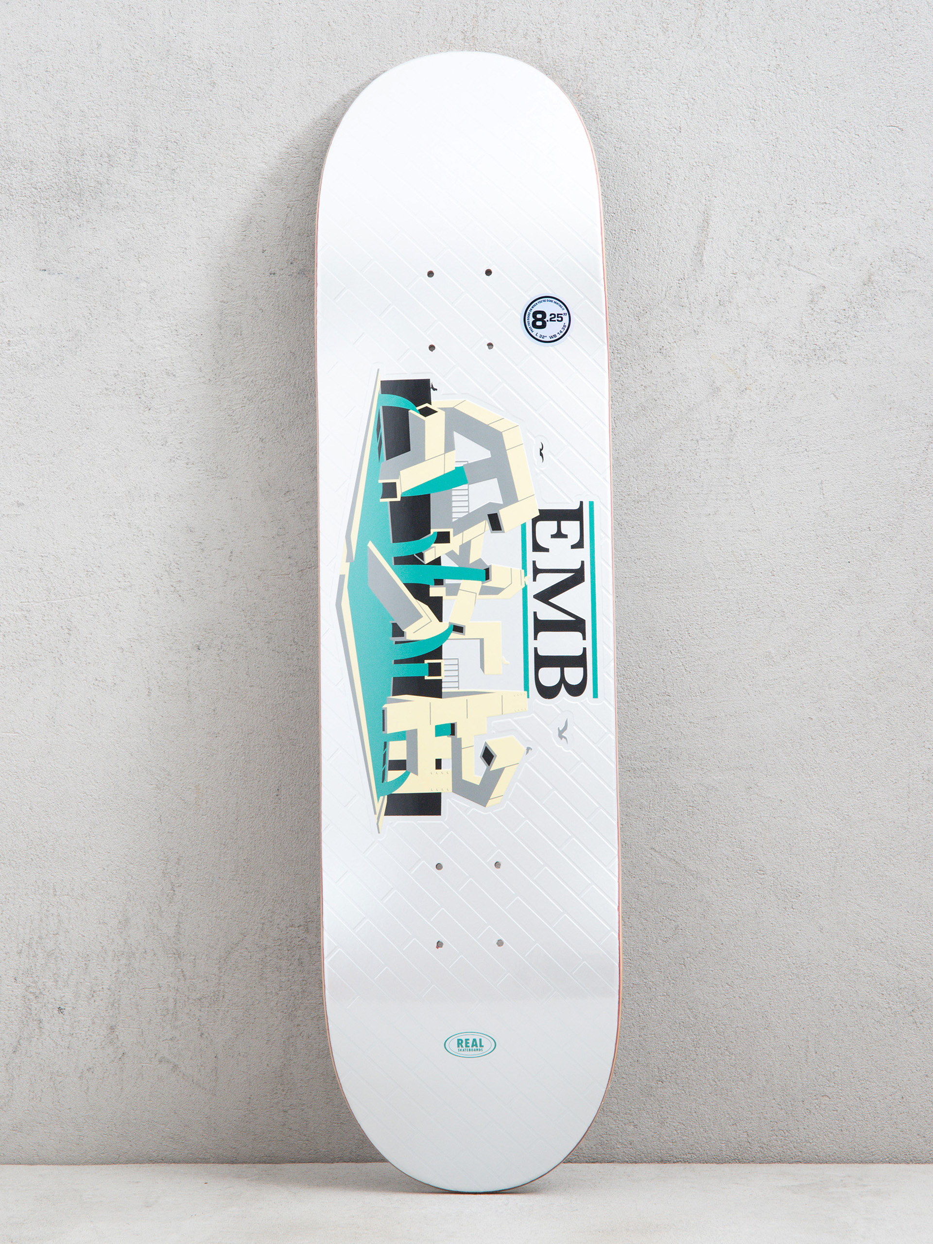 Placă Real Team Emb (white)