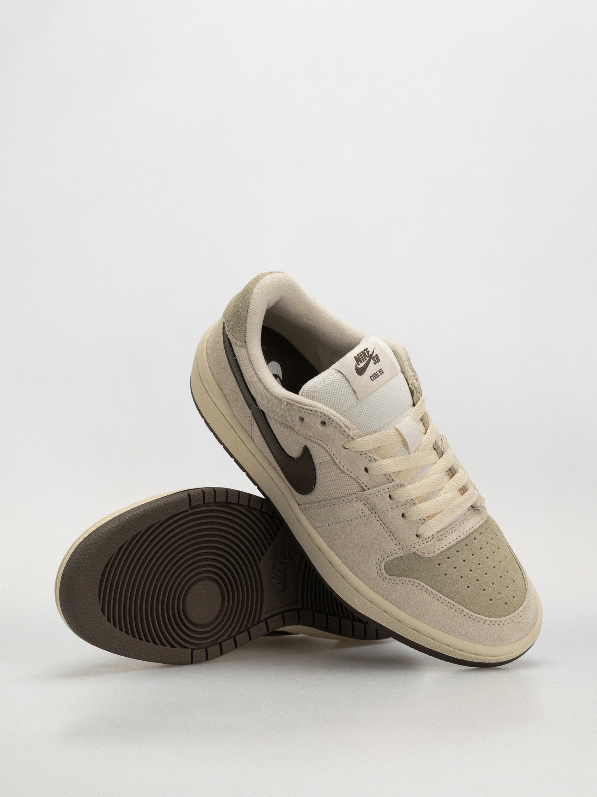 Pantofi Nike SB Code 58 (pale ivory/dark hazel lt khaki muslin)