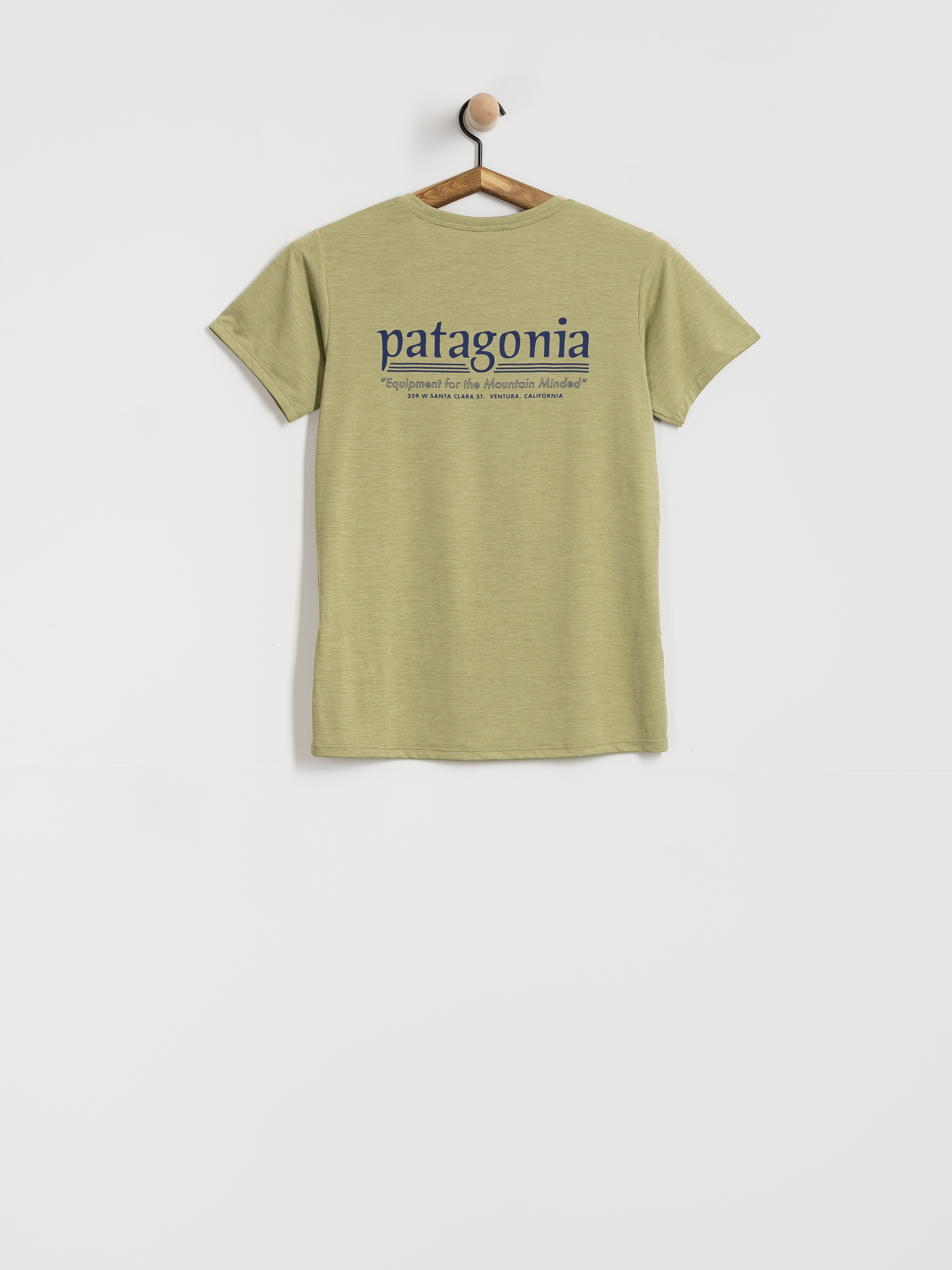 Tricou Patagonia Cap Cool Daily Hut Tripper Wmn (gumtree green light gumtree green x dye)