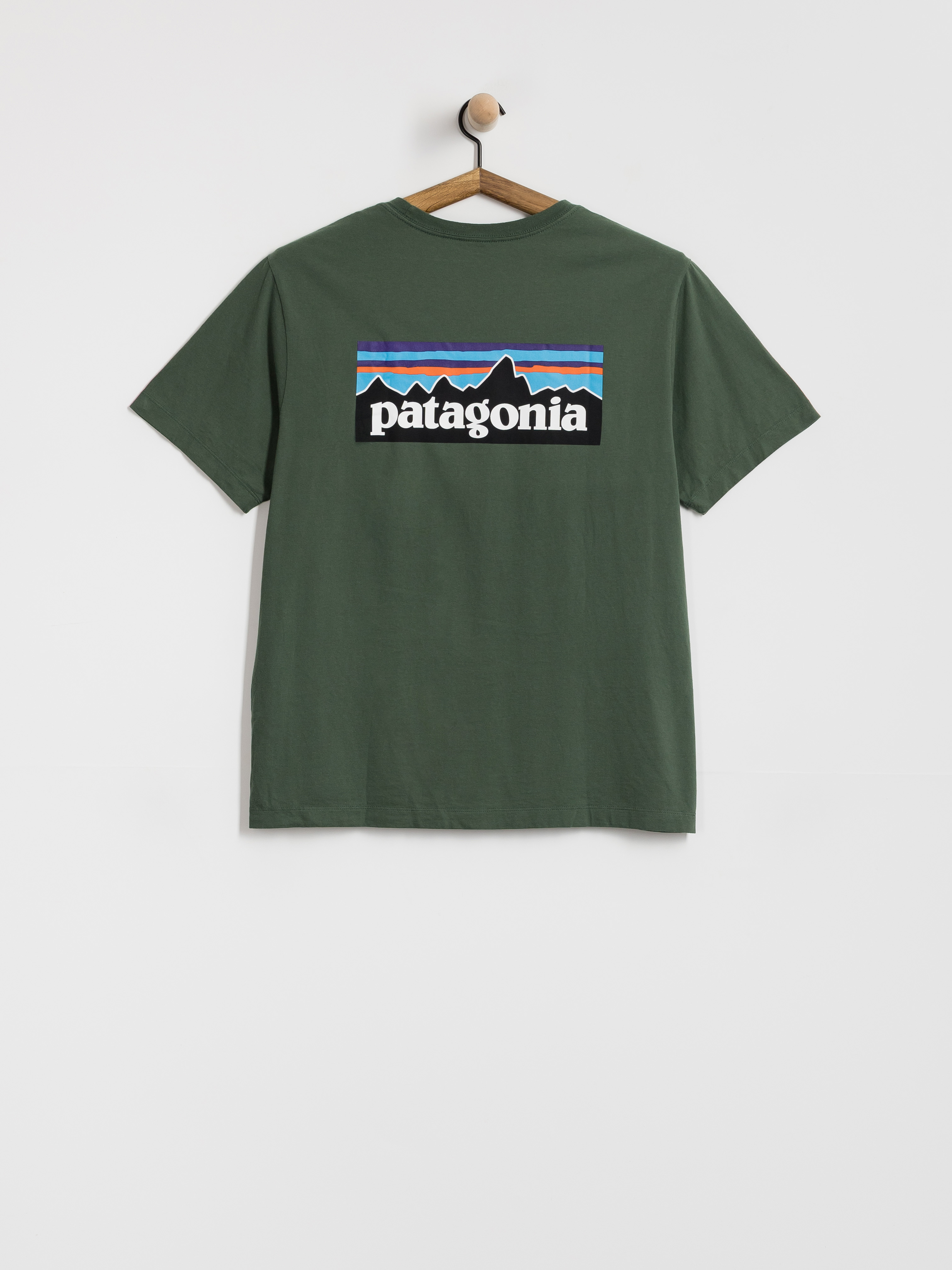 Tricou Patagonia P 6 Logo (canopy green)