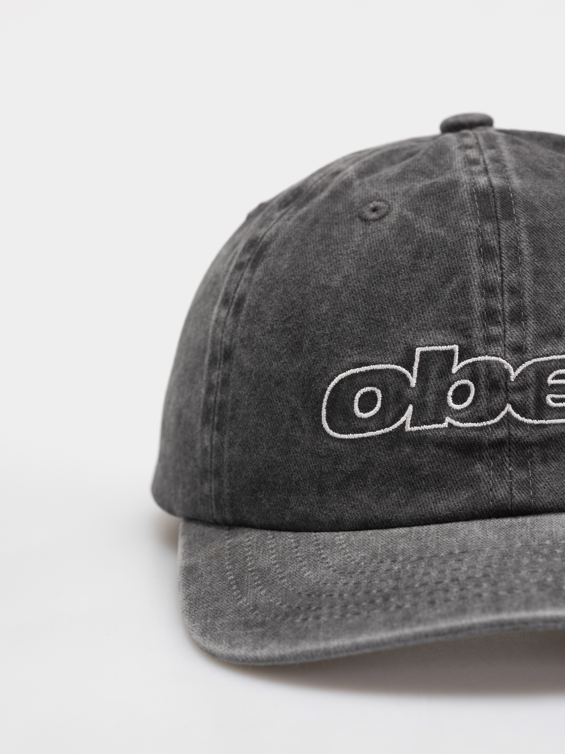 Șapcă OBEY Pigment Outline Delta 6 Panel (pigment black)