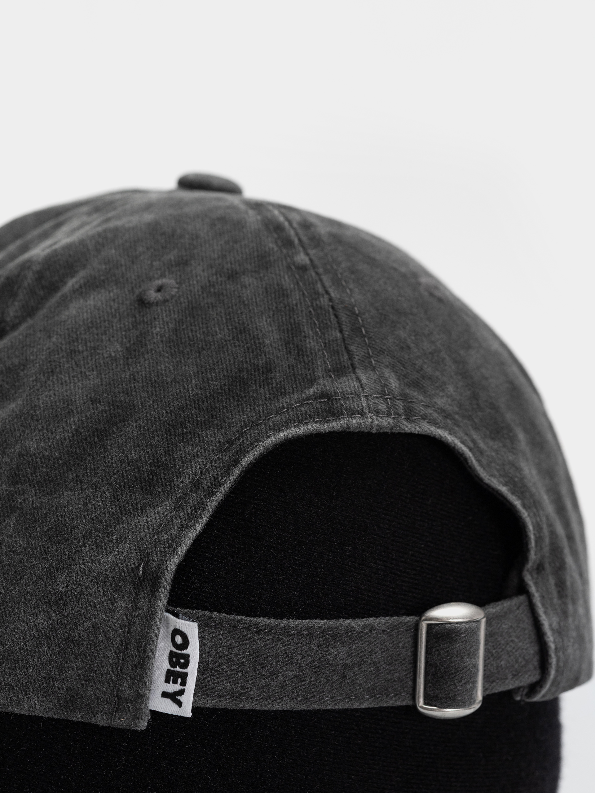Șapcă OBEY Pigment Outline Delta 6 Panel (pigment black)