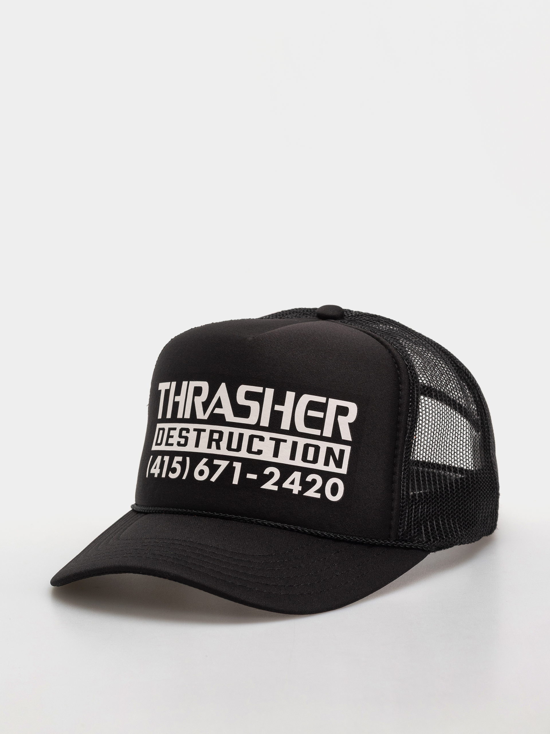 Șapcă Thrasher Destruction Trucker (black/black)