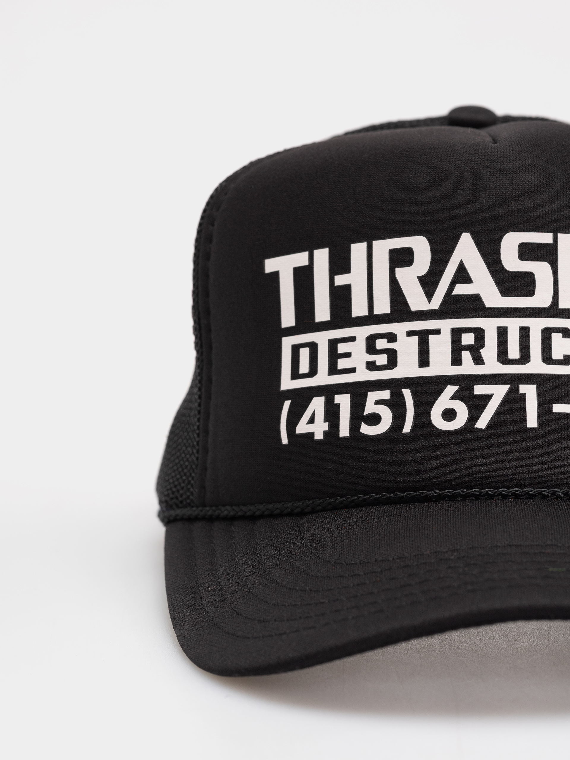Șapcă Thrasher Destruction Trucker (black/black)