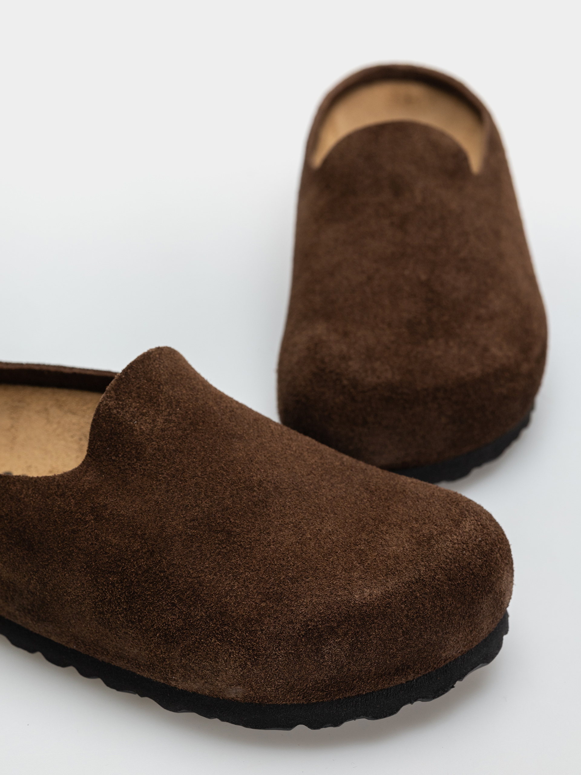 Șlapi Birkenstock Amsterdam Wrapped Suede Leather Narrow (carafe)