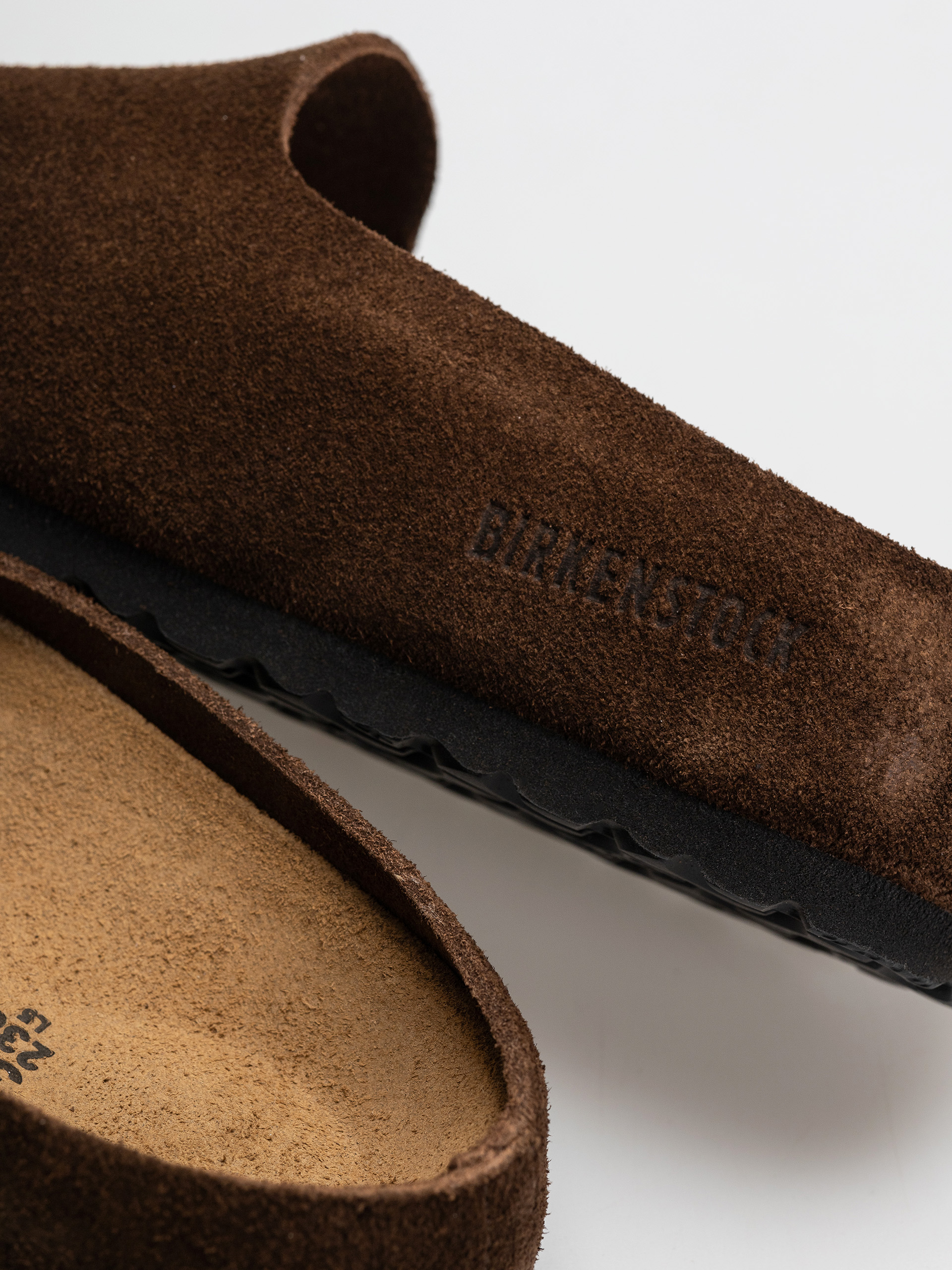 Șlapi Birkenstock Amsterdam Wrapped Suede Leather Narrow (carafe)
