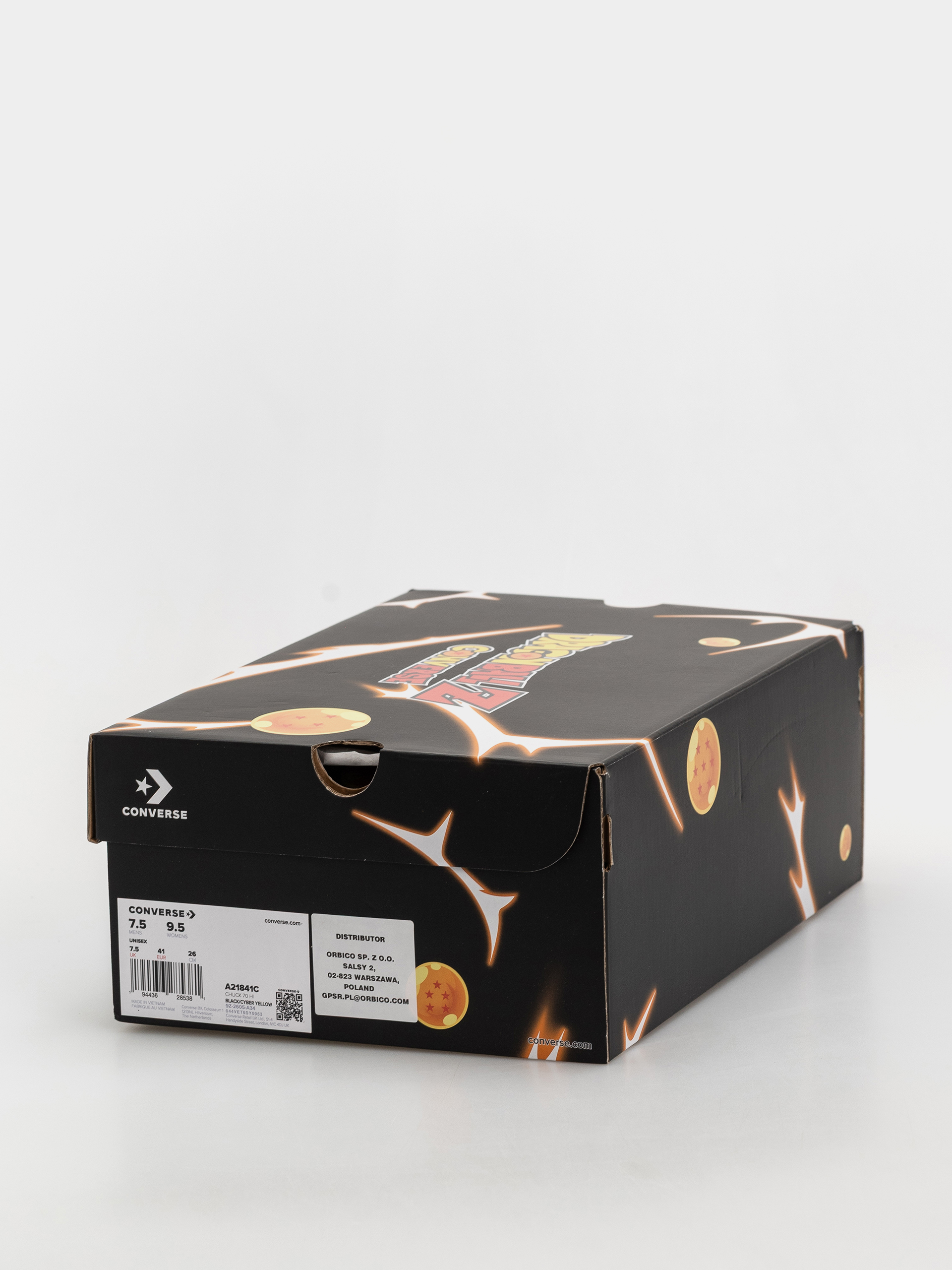 Teniși Converse X Dragon Ball Z Chuck 70 Hi (black/cyber yellow/flame orange)