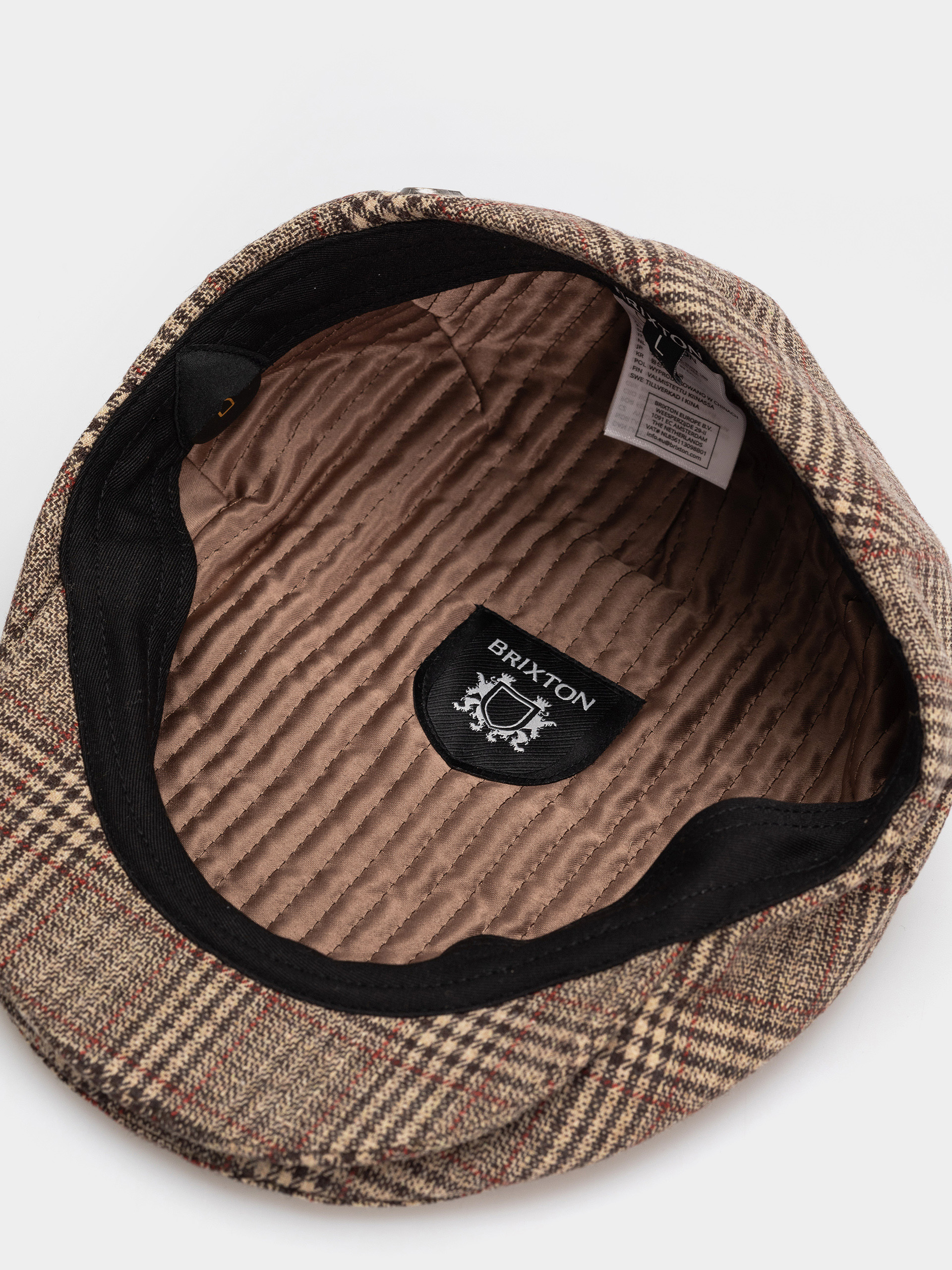Pălărie cu cozoroc Brixton Hooligan Snap Cap (brown/tan/red plaid)