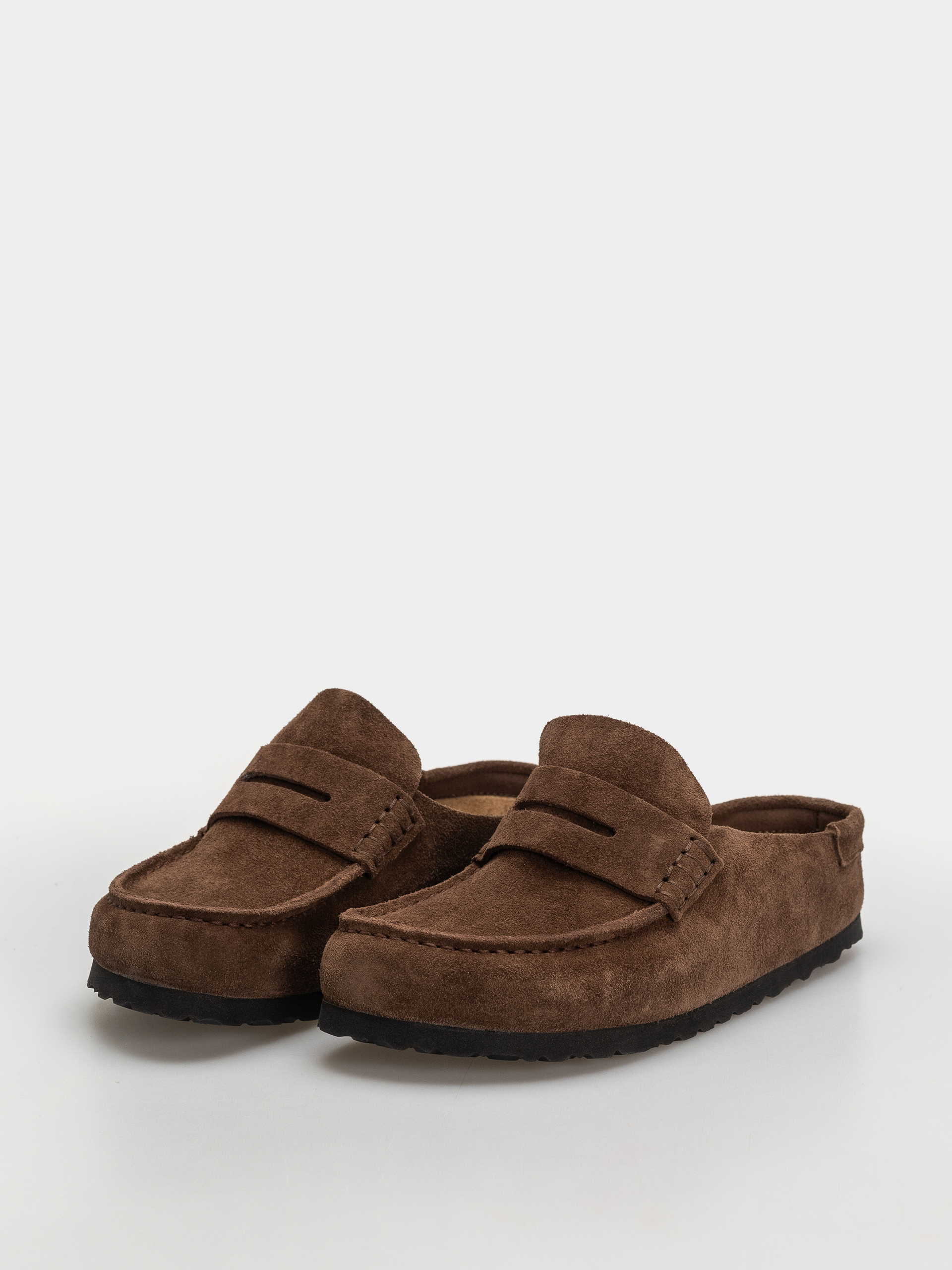 Șlapi Birkenstock Naples Wrapped Suede Leather Narrow (carafe)