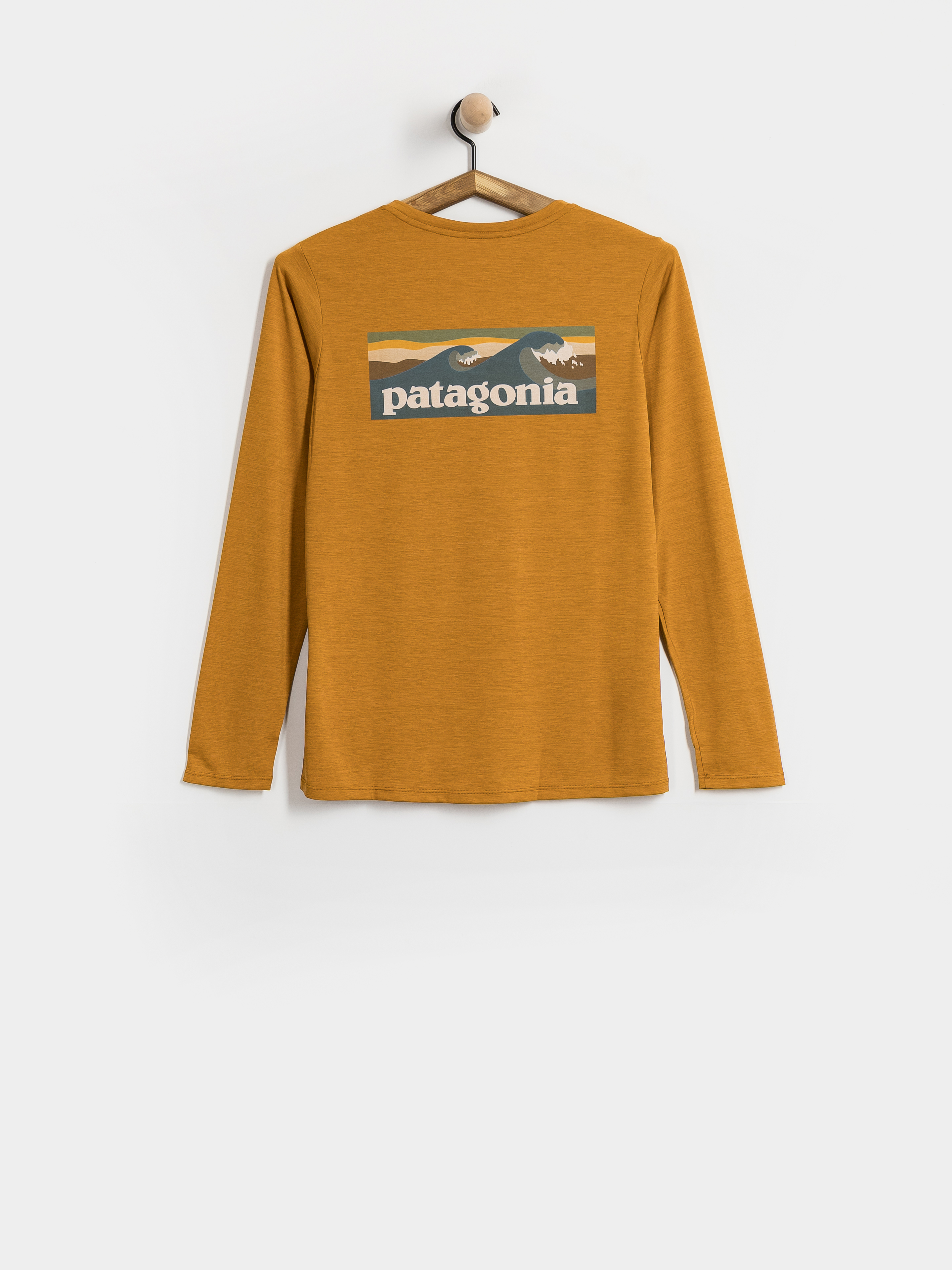 Longsleeve Patagonia Cap Cool Daily Boardshort Logo Wmn (cinnamon brown dark cinnamon brown x dye)
