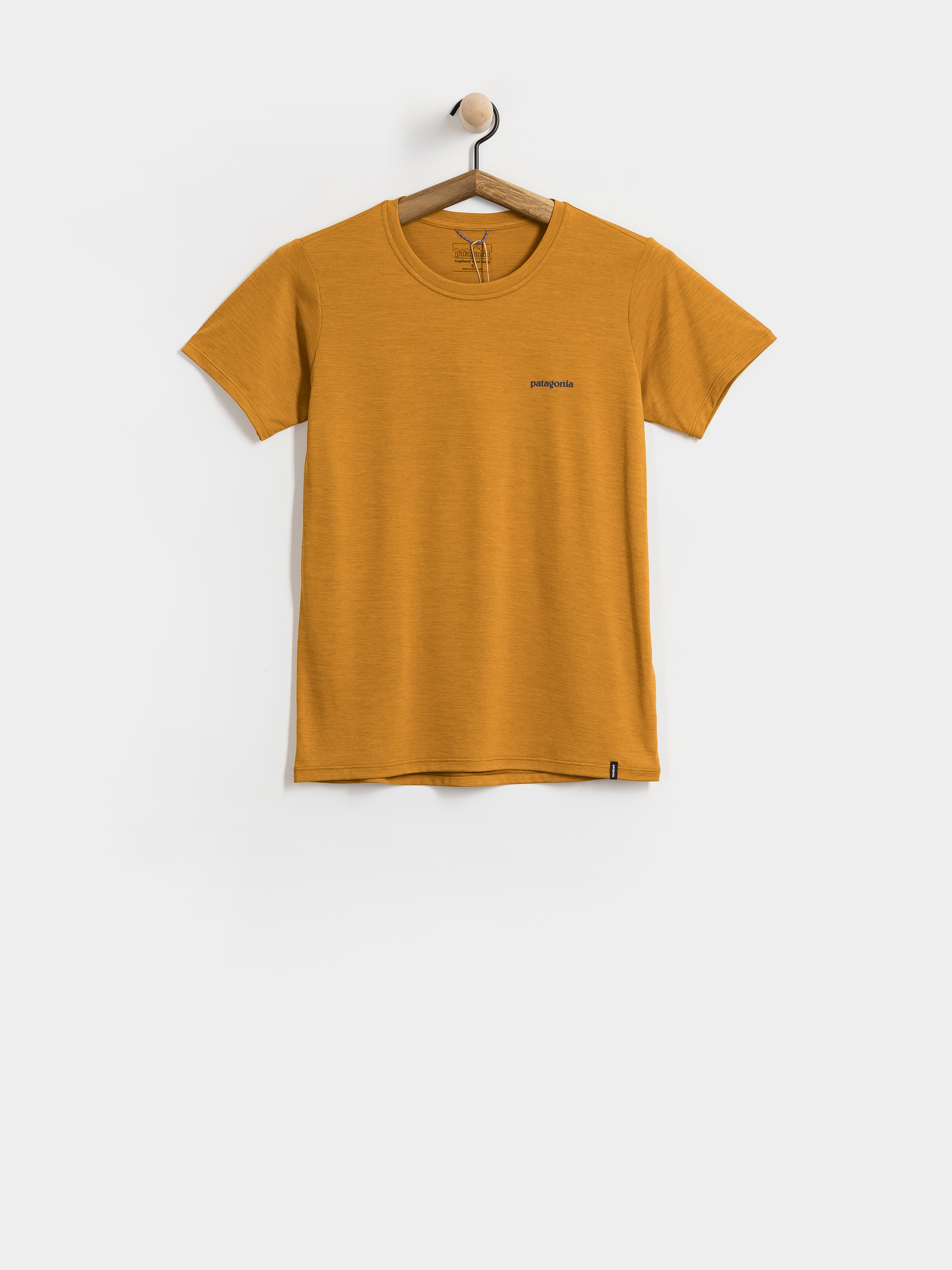 Tricou Patagonia Cap Cool Daily Boardshort Logo Wmn (cinnamon brown dark cinnamon brown x dye)