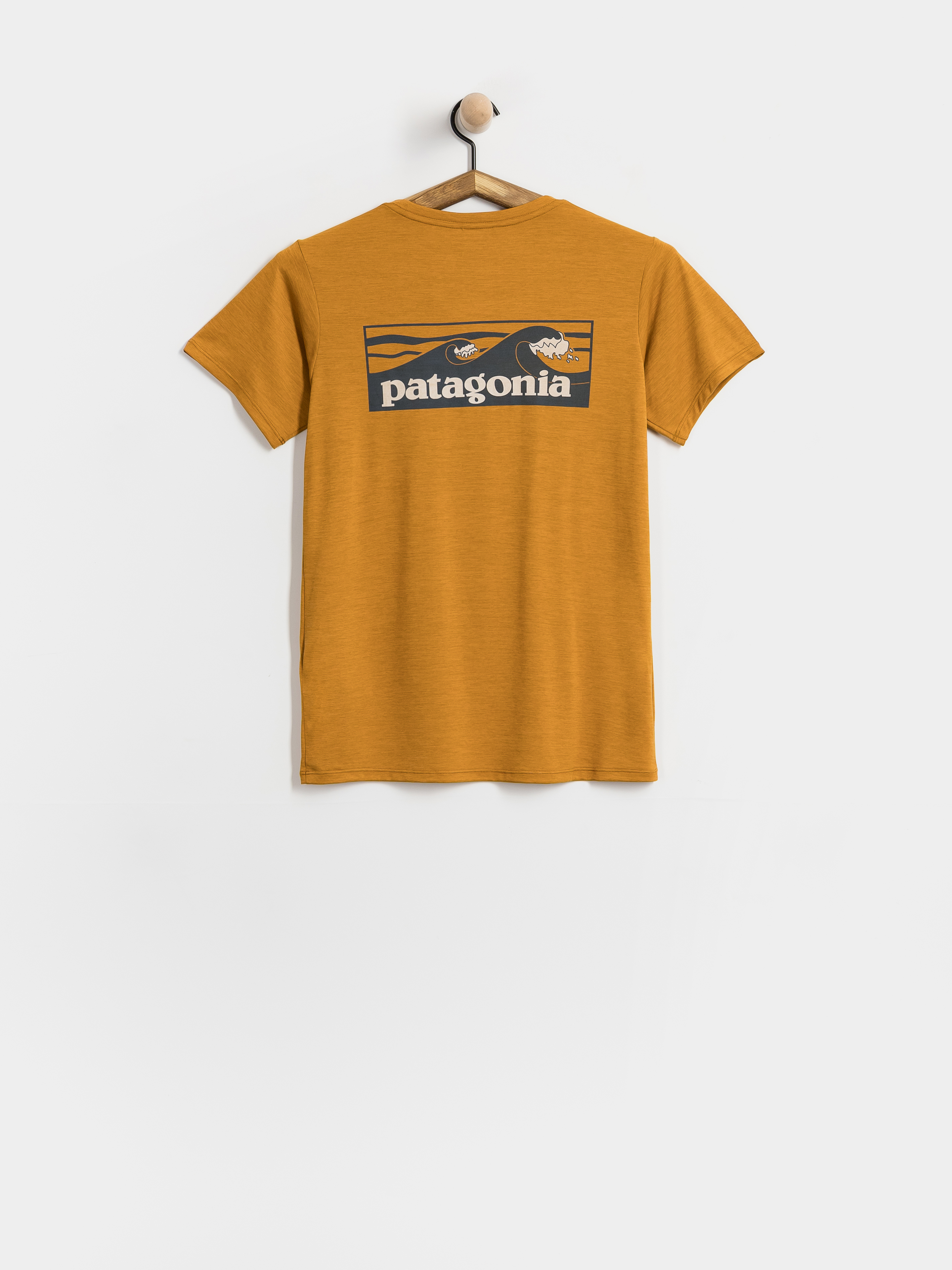 Tricou Patagonia Cap Cool Daily Boardshort Logo Wmn (cinnamon brown dark cinnamon brown x dye)