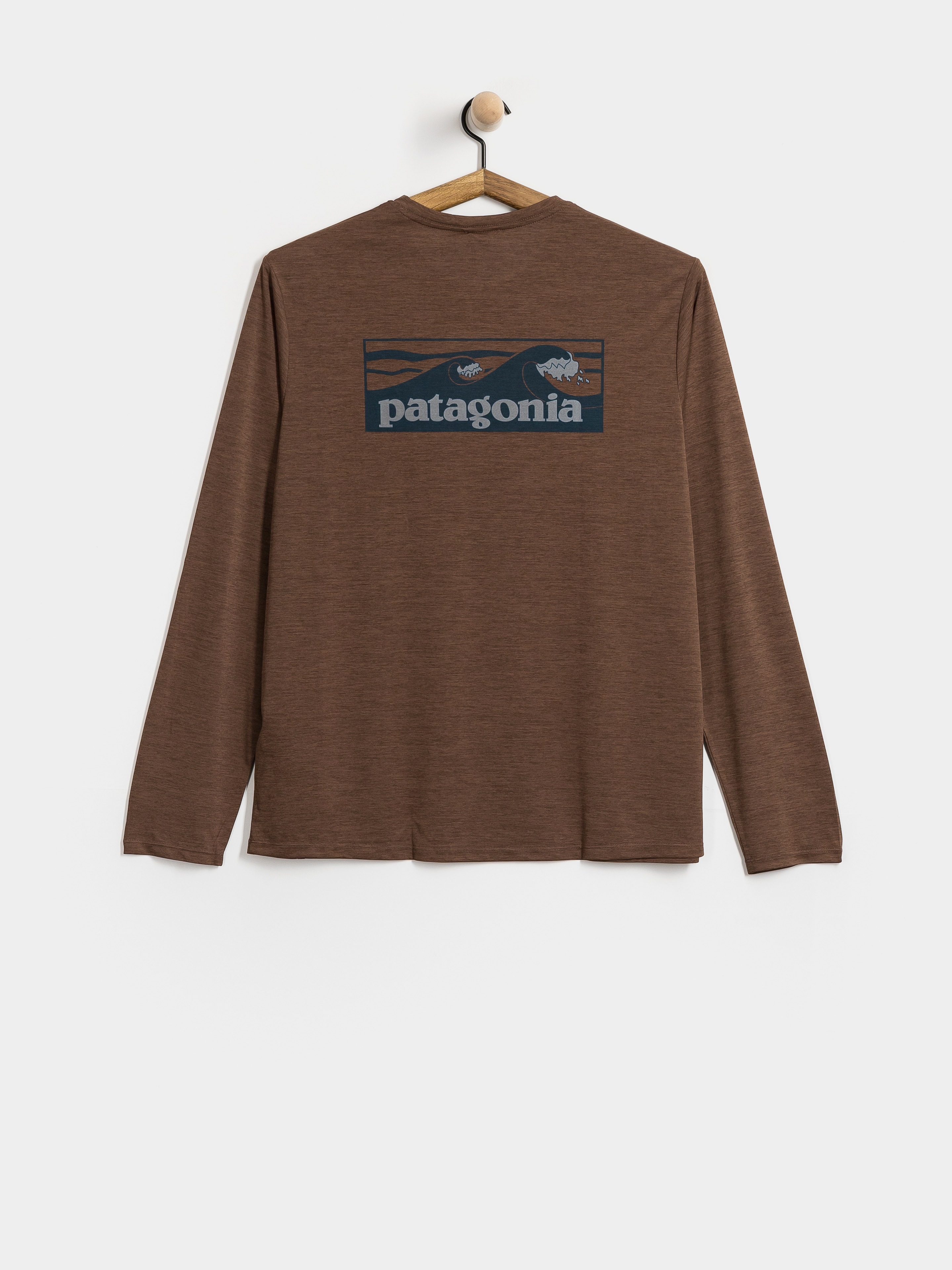 Longsleeve Patagonia Cap Cool Daily Boardshort Logo (berm brown light berm brown x dye)