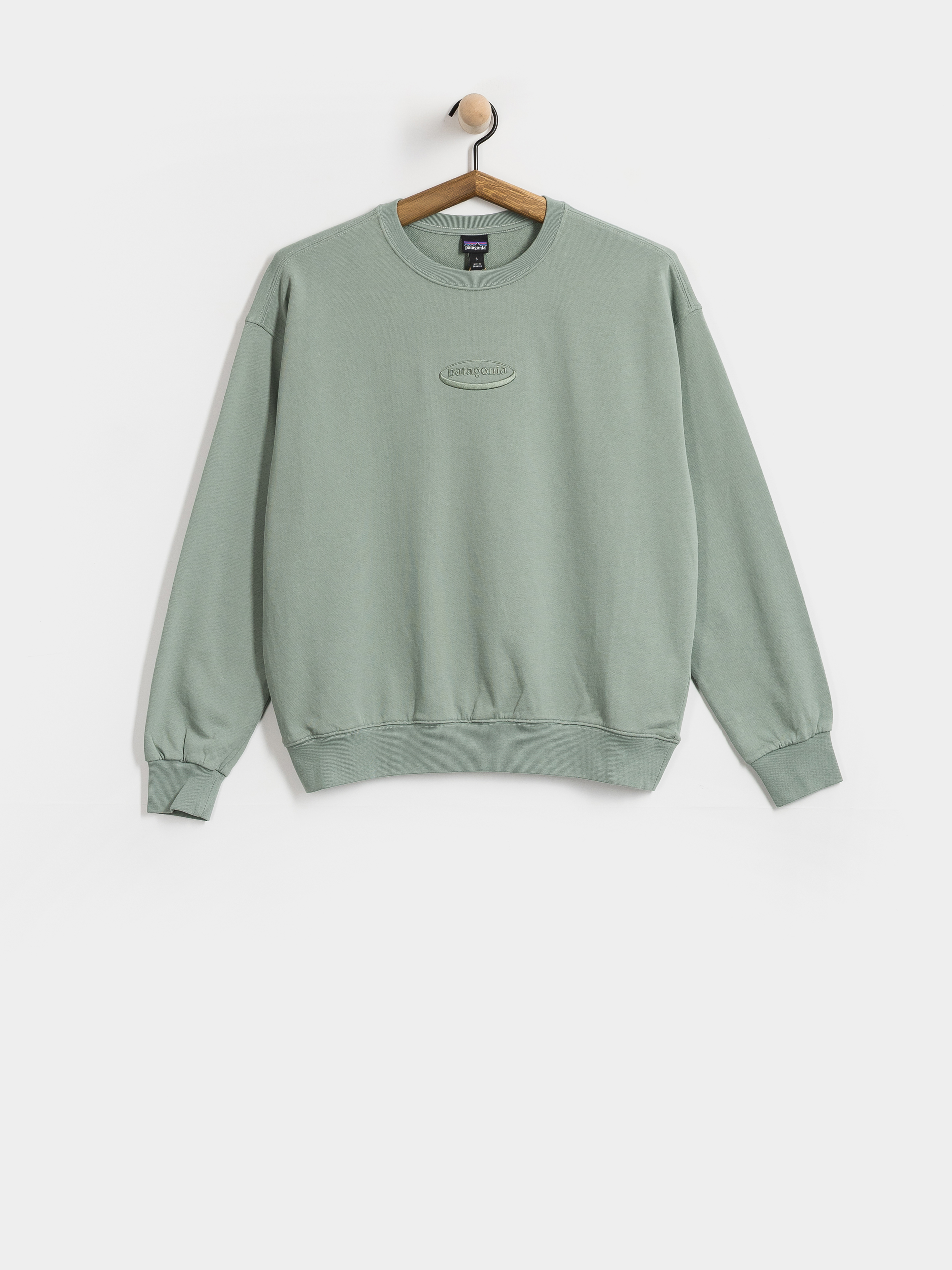 Hanorac Patagonia 95 Oval Logo Daily Crew Wmn (cover green)