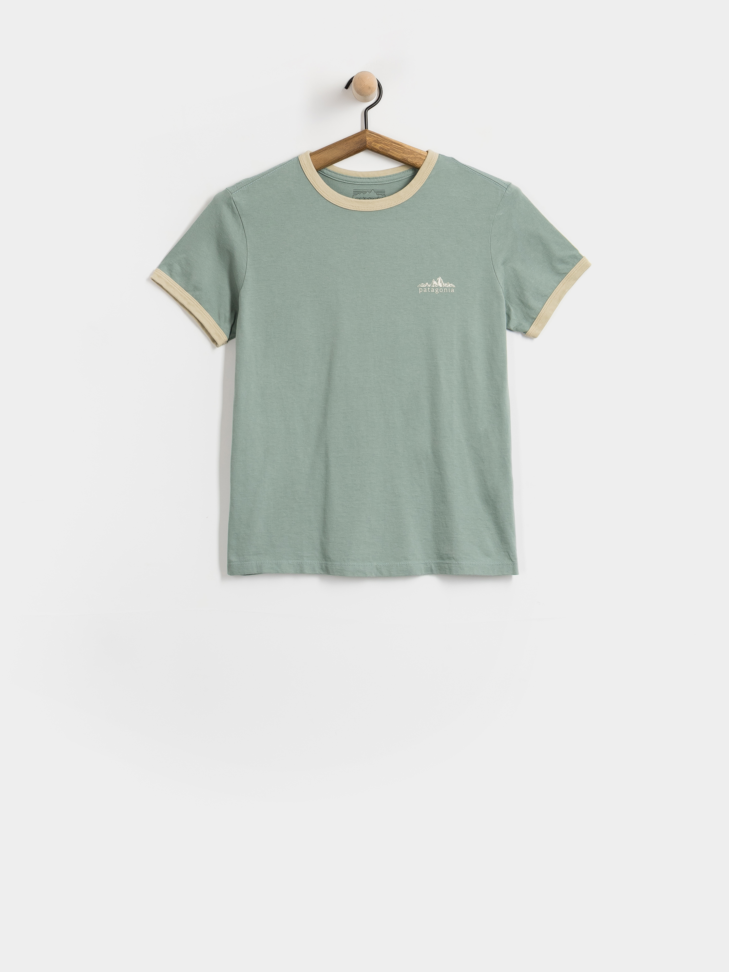 Tricou Patagonia Fitz Roy Foothills Ringer Wmn (cover green)