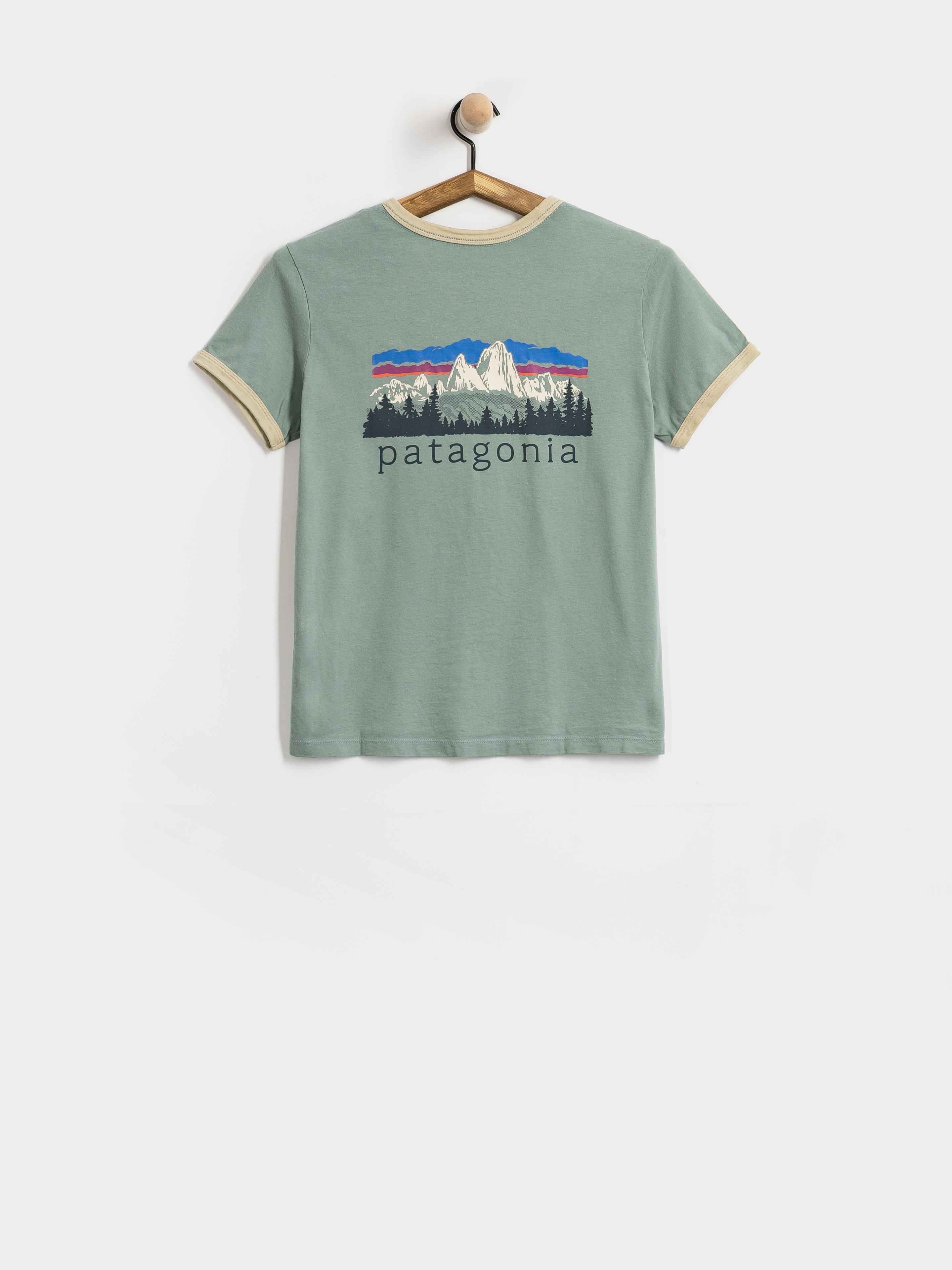 Tricou Patagonia Fitz Roy Foothills Ringer Wmn