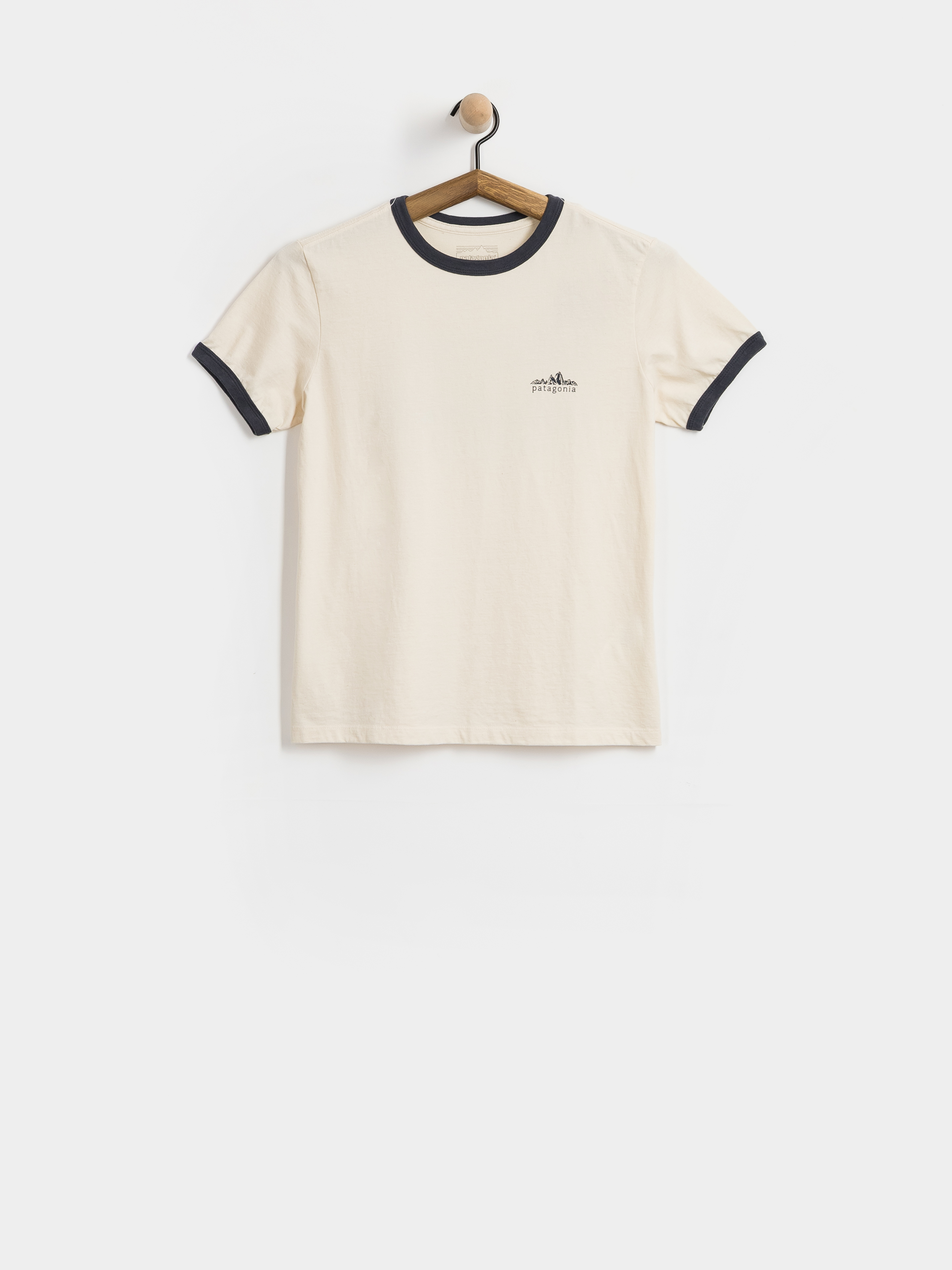 Tricou Patagonia Fitz Roy Foothills Ringer Wmn (undyed natural)