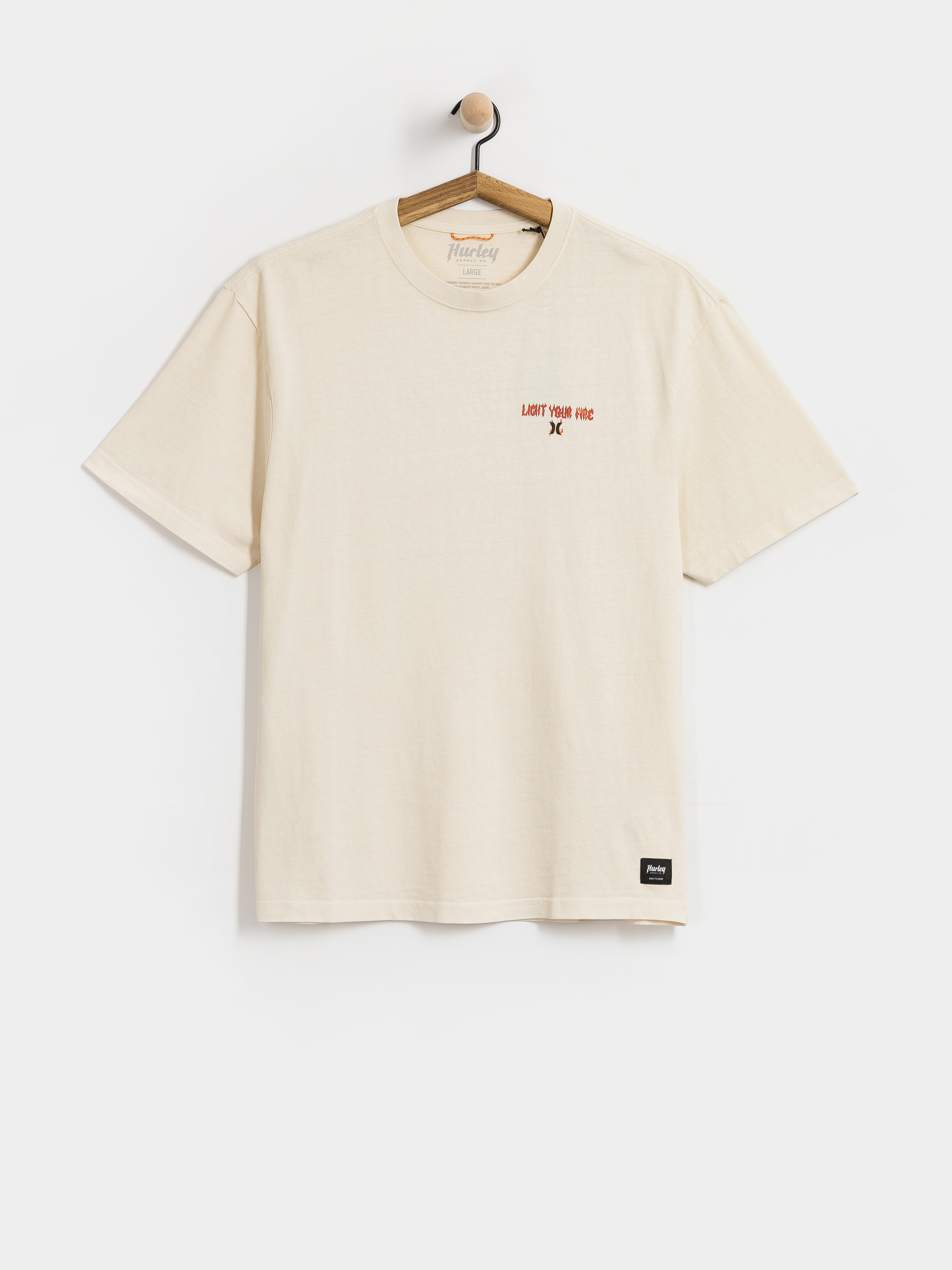 Tricou Hurley Built Fire Peace (white)