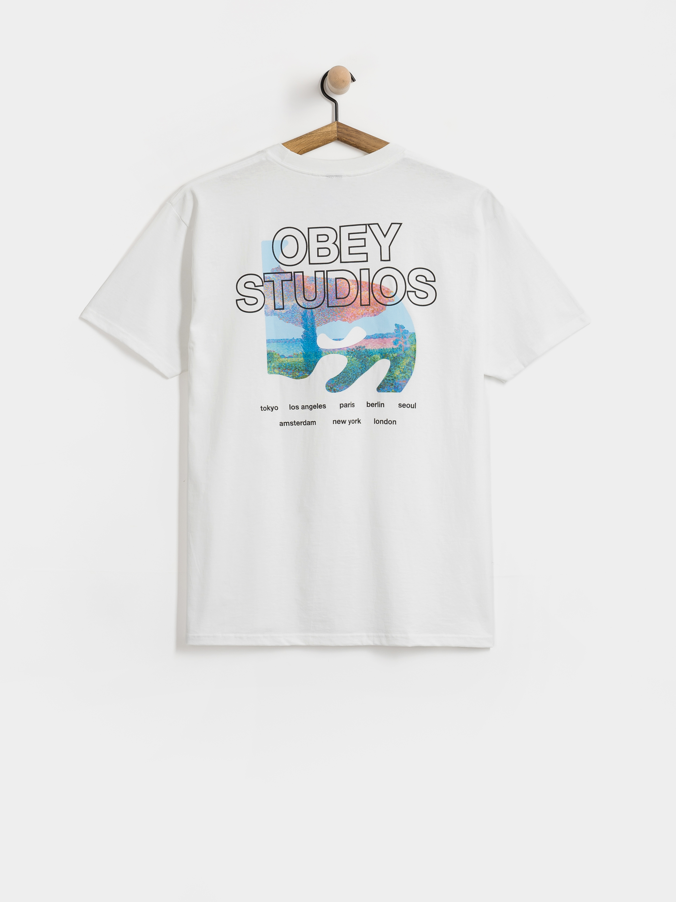 Tricou OBEY Pastures (white)