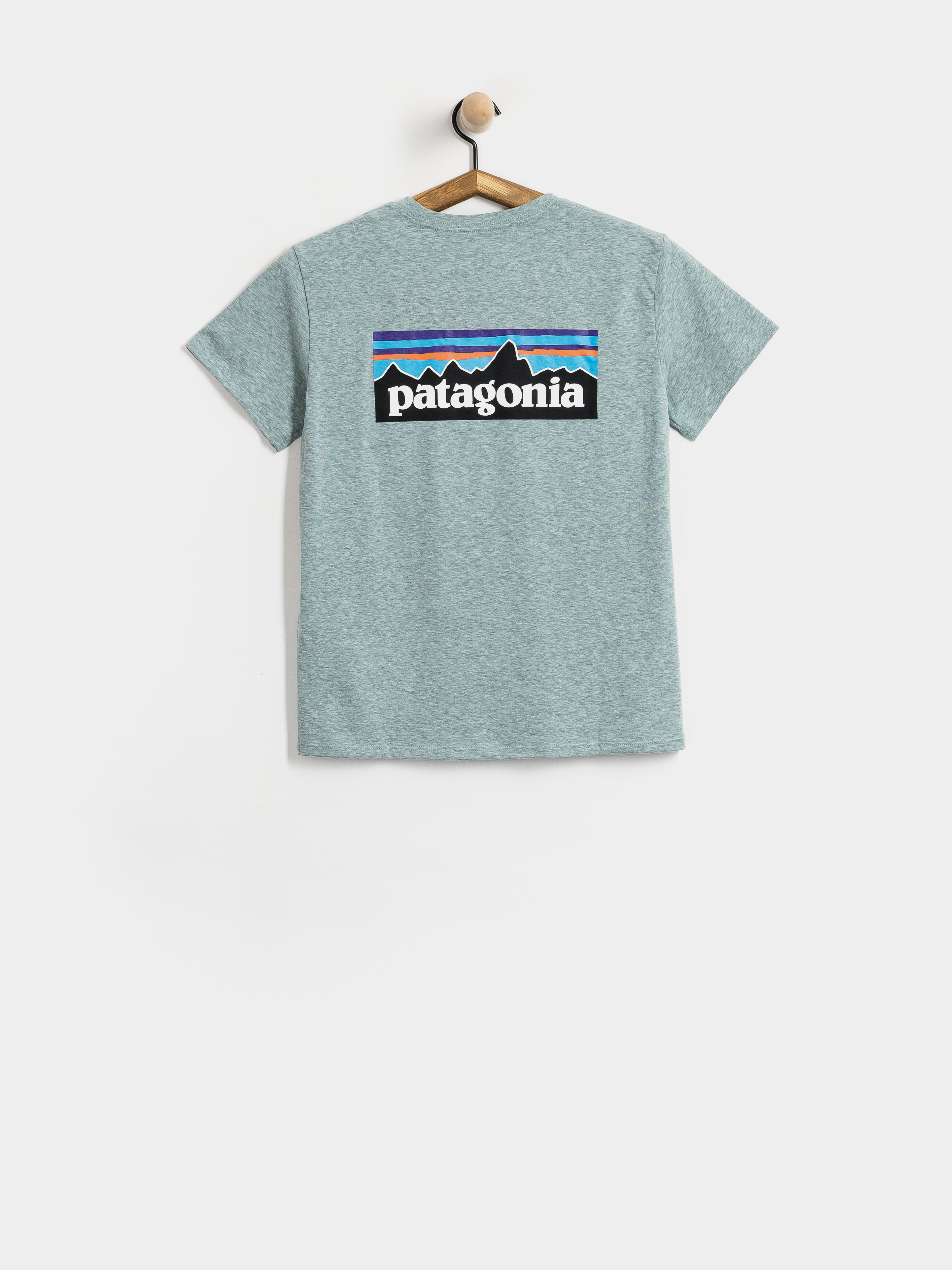 Tricou Patagonia P 6 Logo Responsibili Wmn (blue sage)