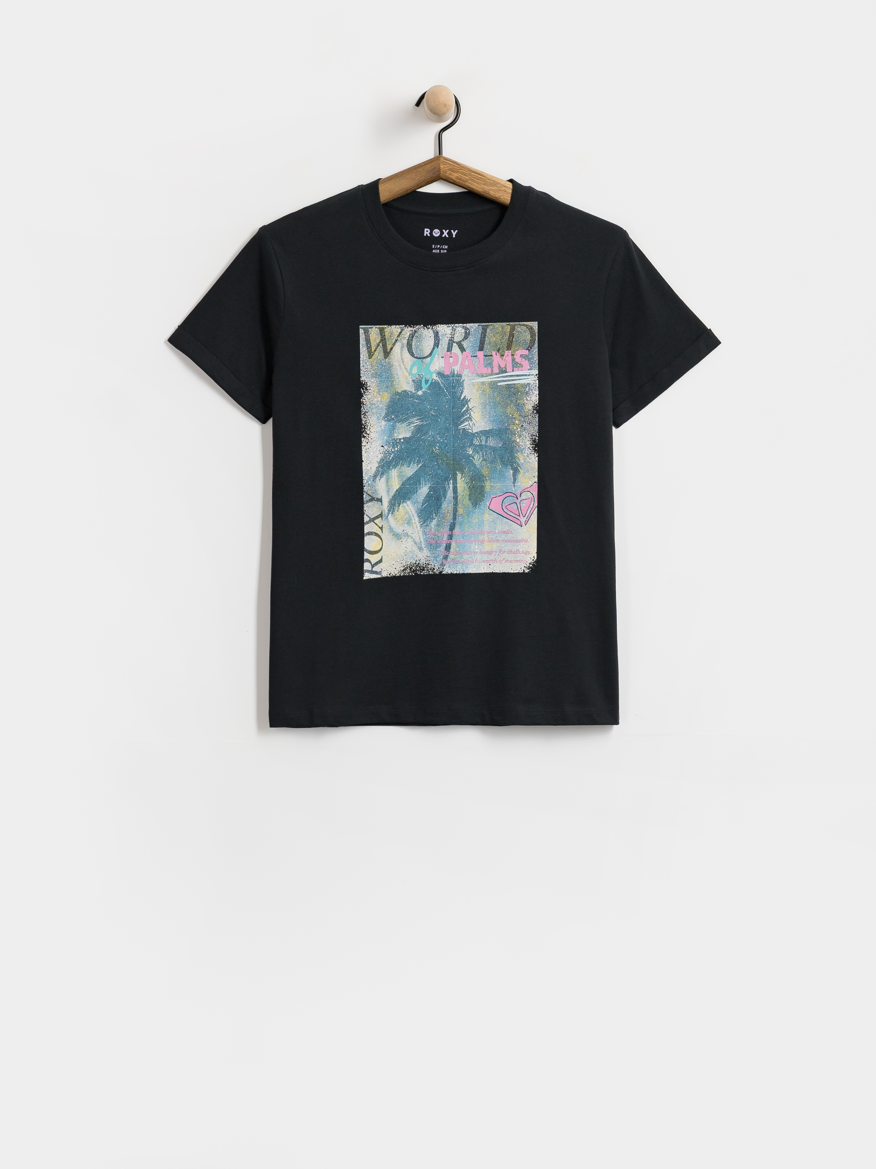 Tricou Roxy Oceanregular Poster Wmn (anthracite)