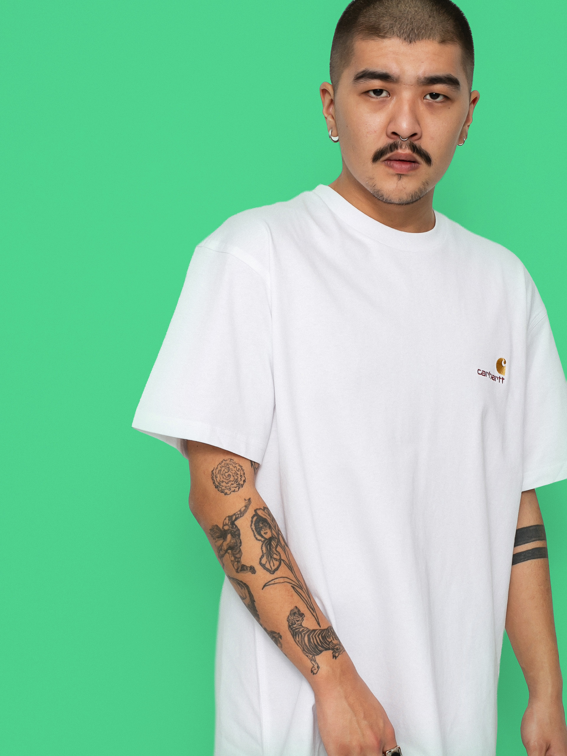 Tricou Carhartt WIP American Script (white)
