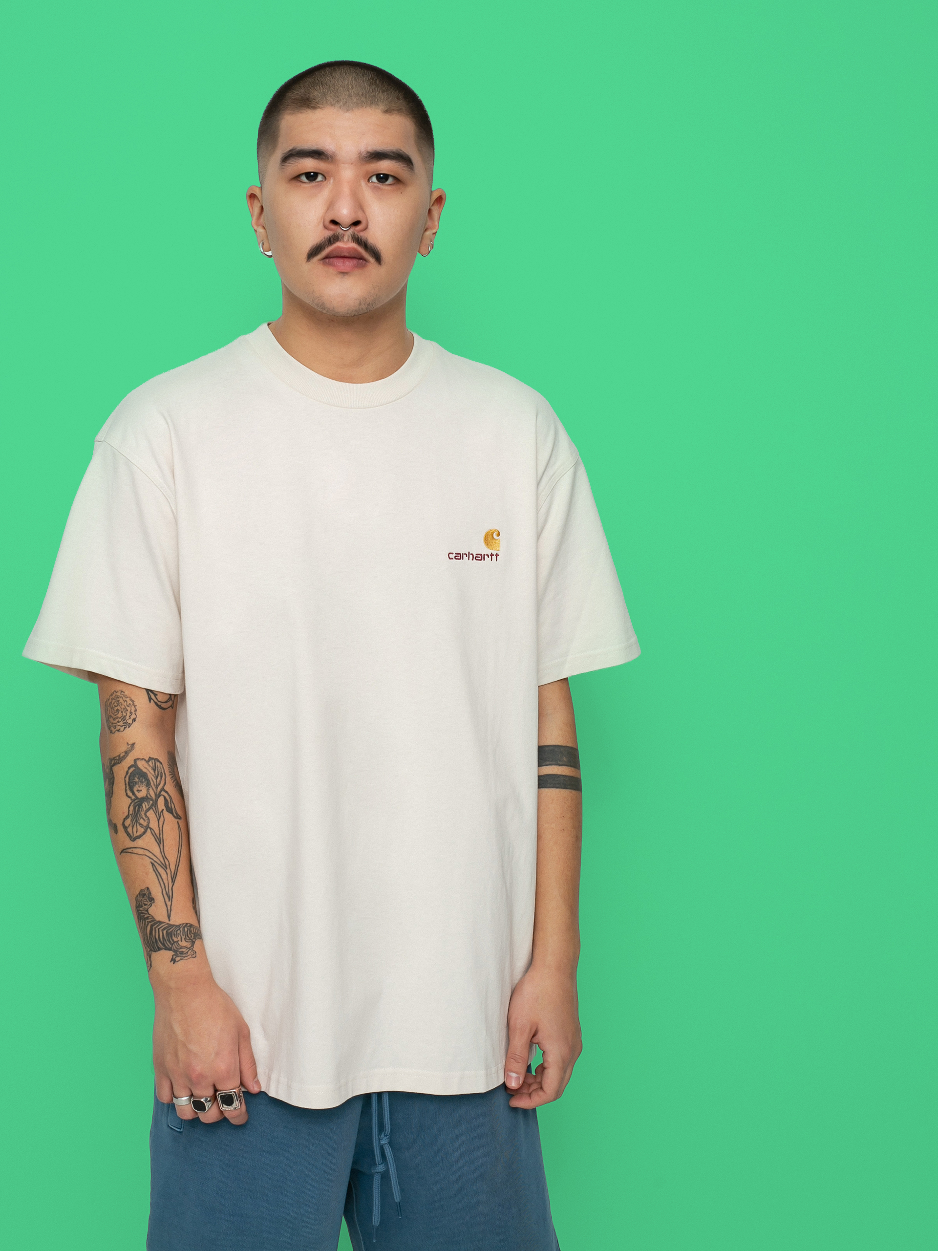Tricou Carhartt WIP American Script (natural)