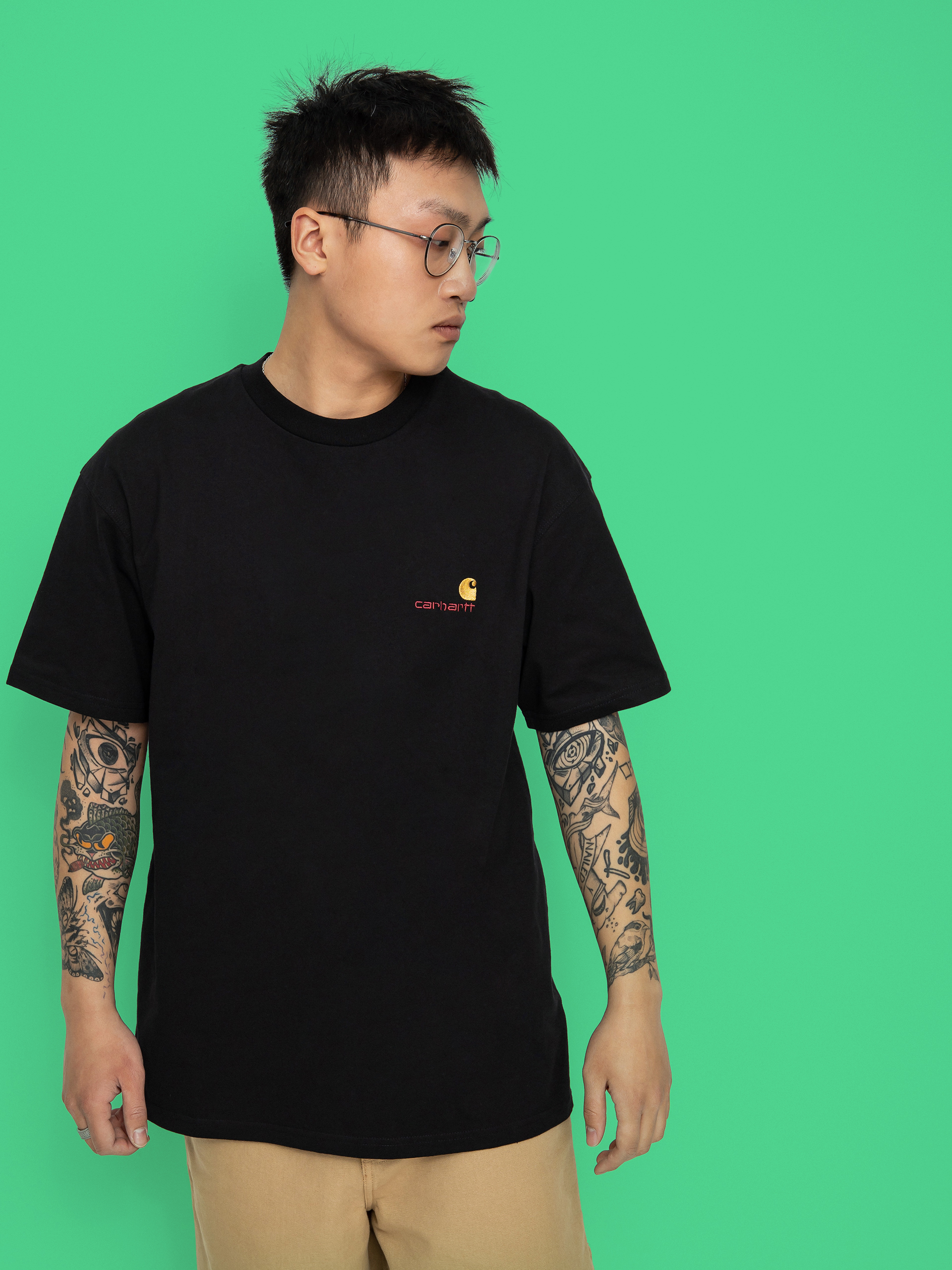 Tricou Carhartt WIP American Script (black)
