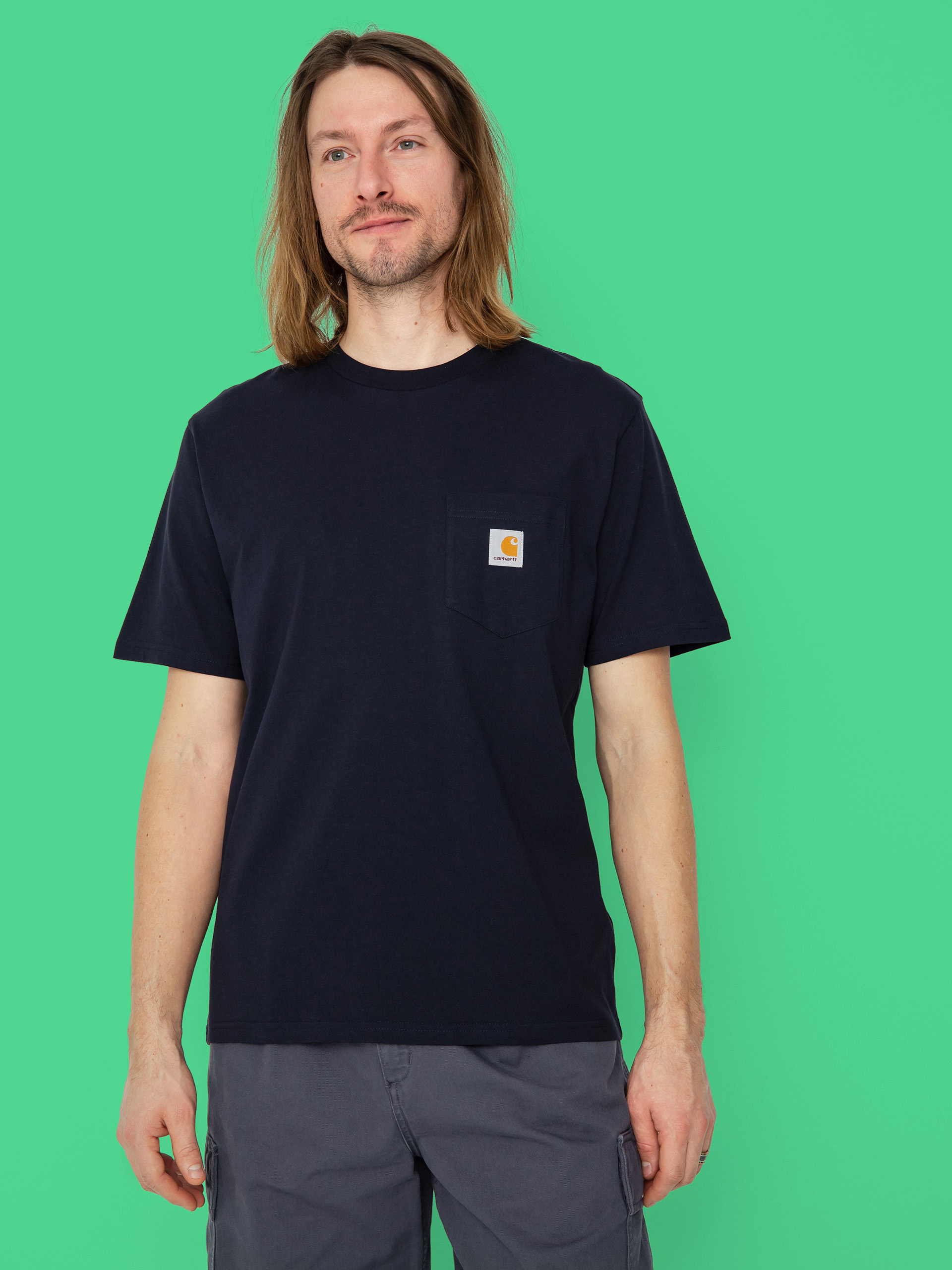 Tricou Carhartt WIP Pocket (dark navy)