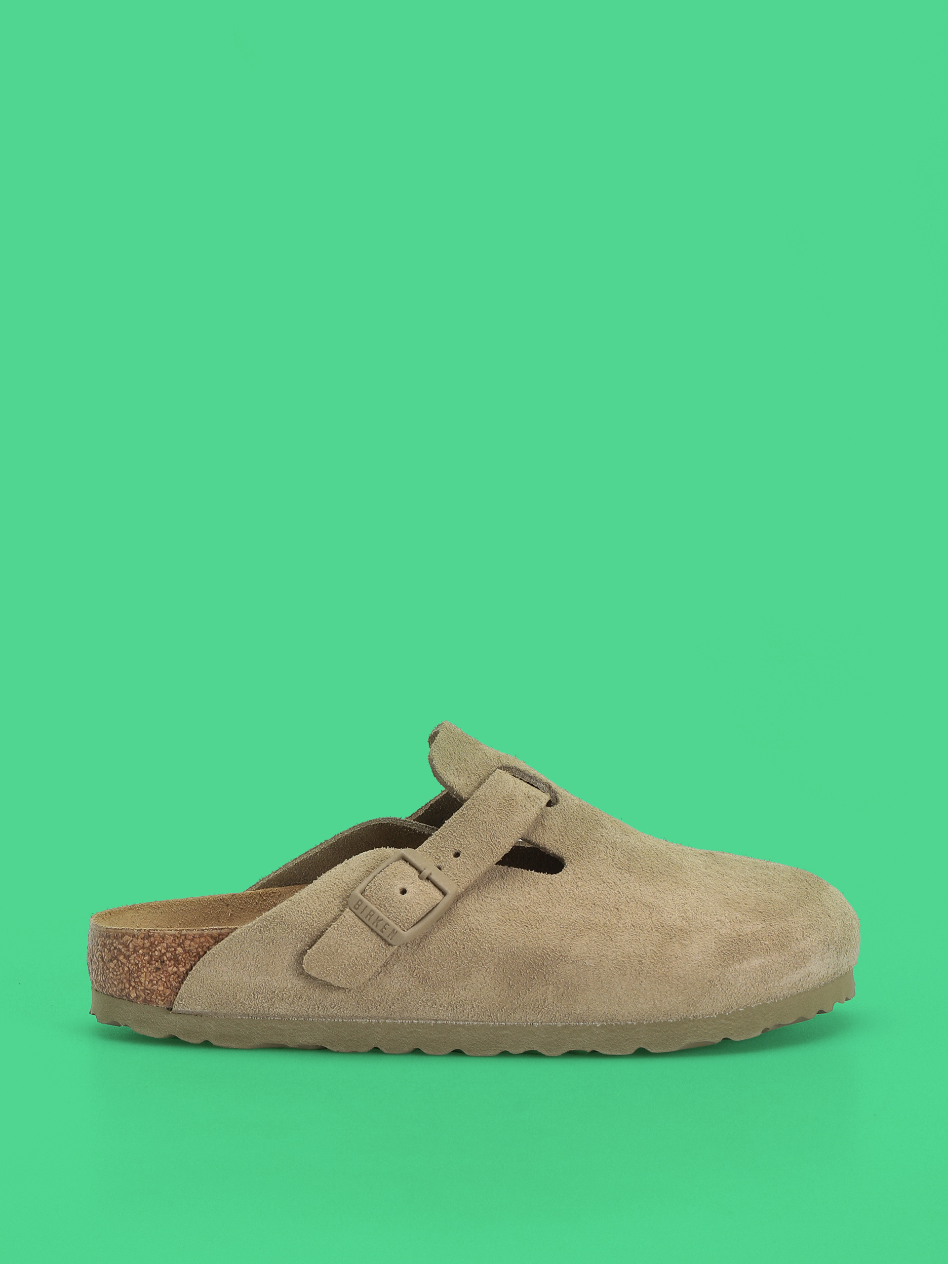 u0218lapi Birkenstock Boston Suede Leather Narrow Wmn (faded khaki)