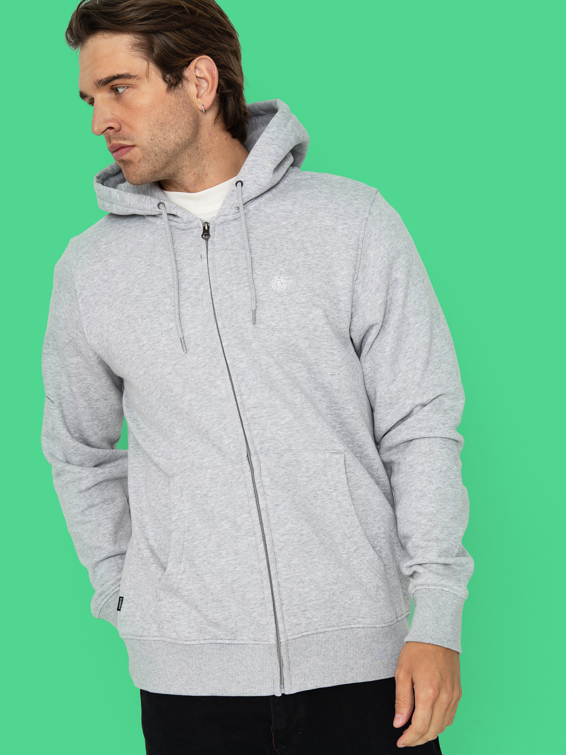 Hanorac cu glugă Element Icon Embroidery ZHD (mid grey heather)
