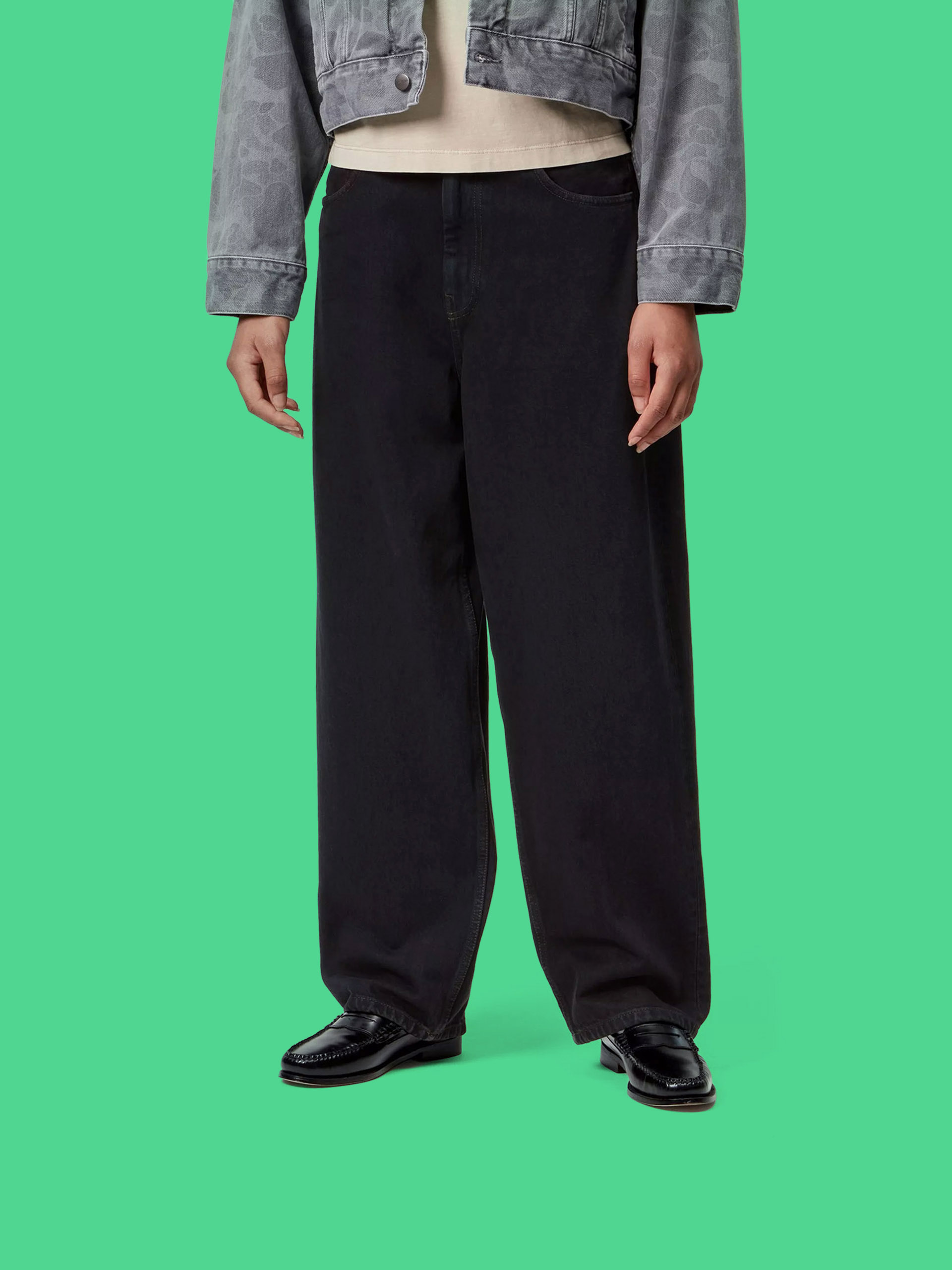 Pantaloni Carhartt WIP Brandon Wmn (black/stone washed)