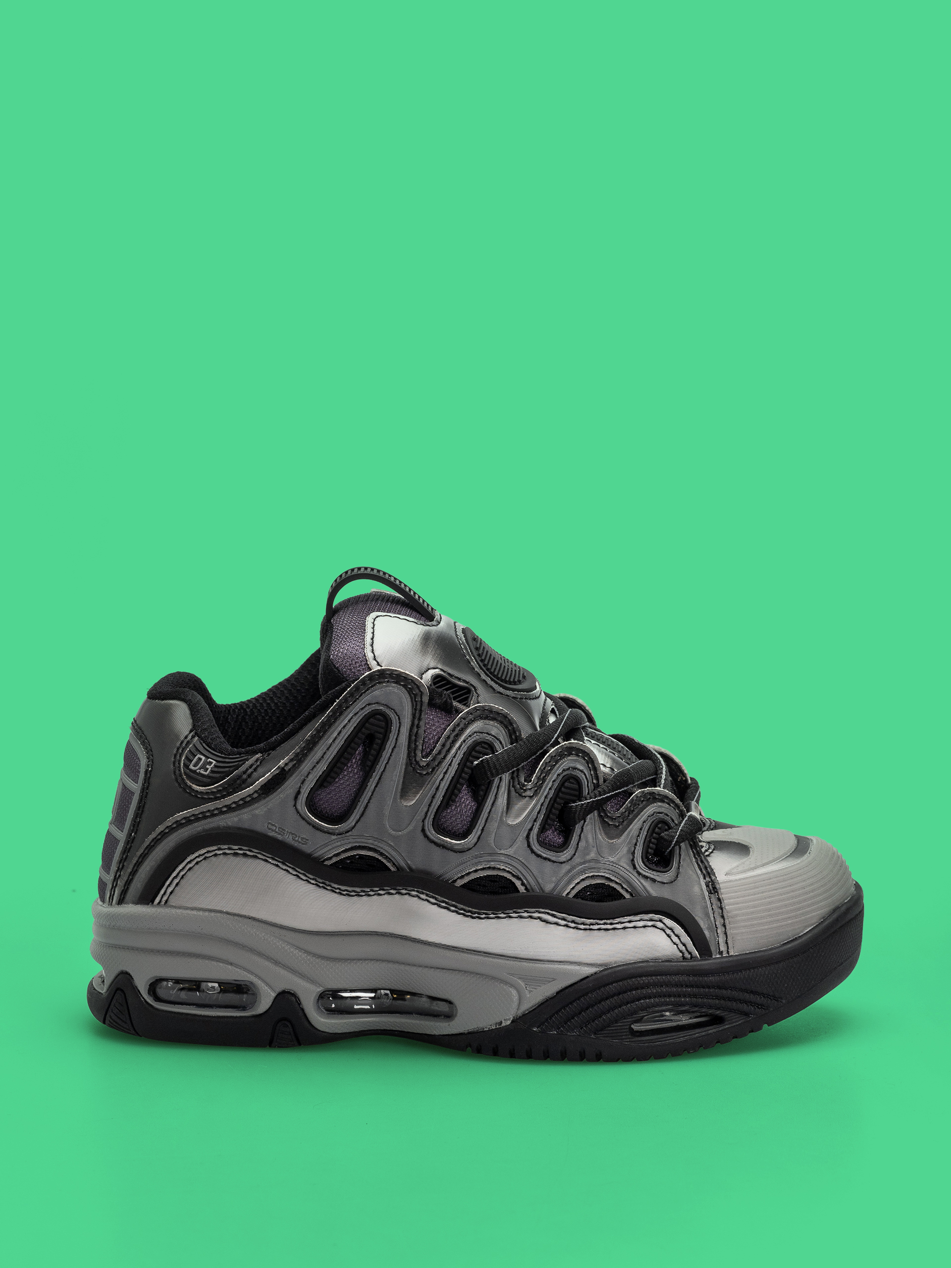Pantofi Osiris D3 2001 (silver/black/holo)