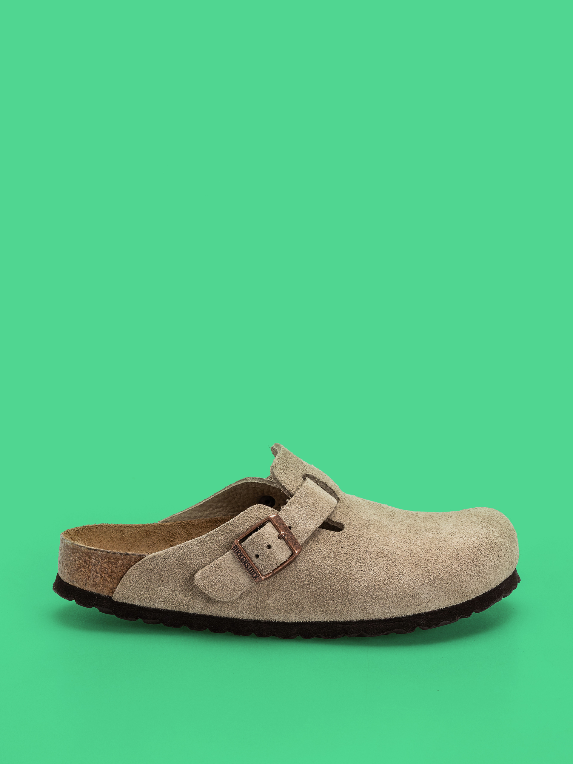 Șlapi Birkenstock Boston Soft Footbed Suede Leather Regular