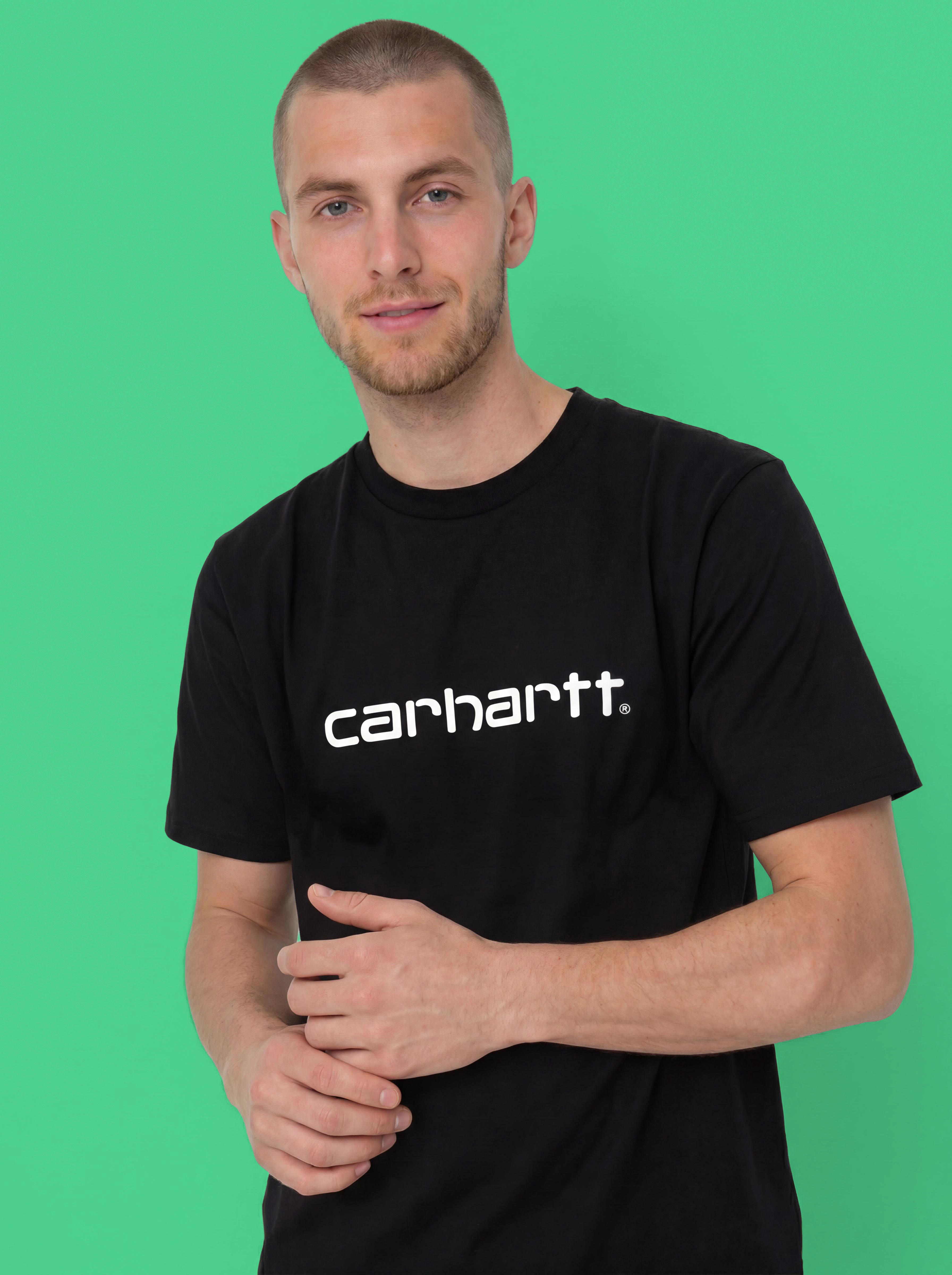 Tricou Carhartt WIP Script (black/white)