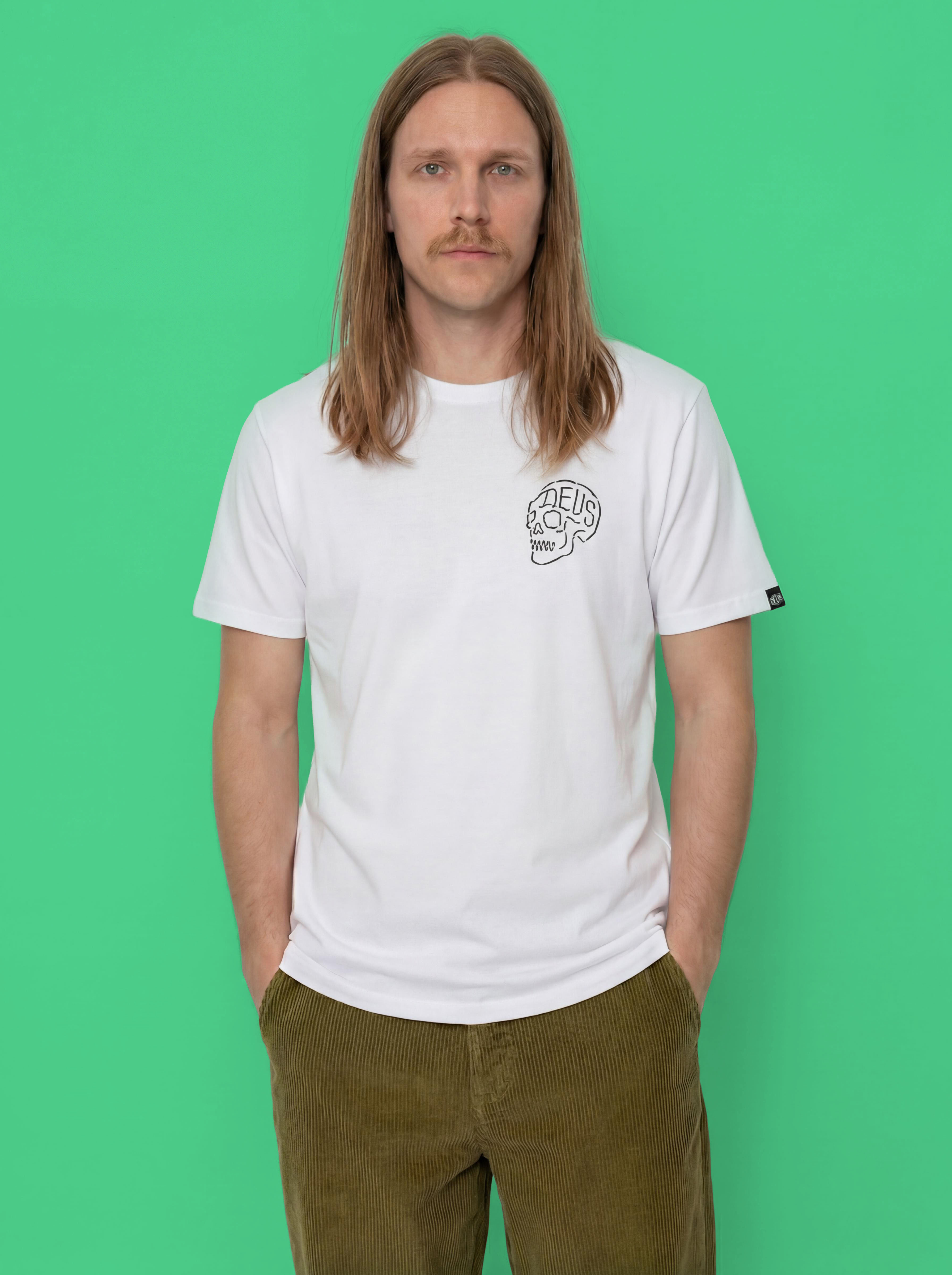 Tricou Deus Ex Machina Venice Skull (white)