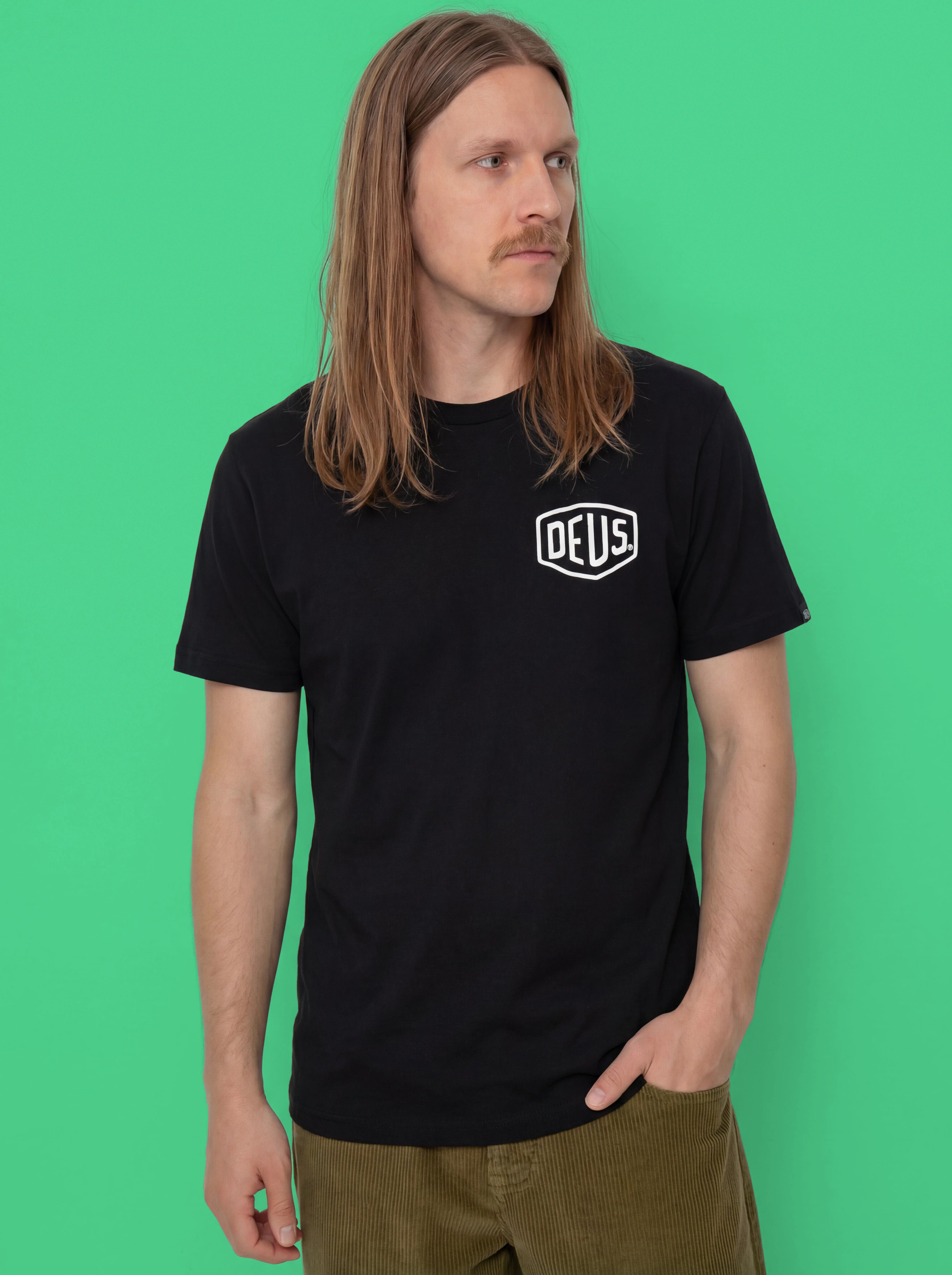 Tricou Deus Ex Machina Milano Address (black)
