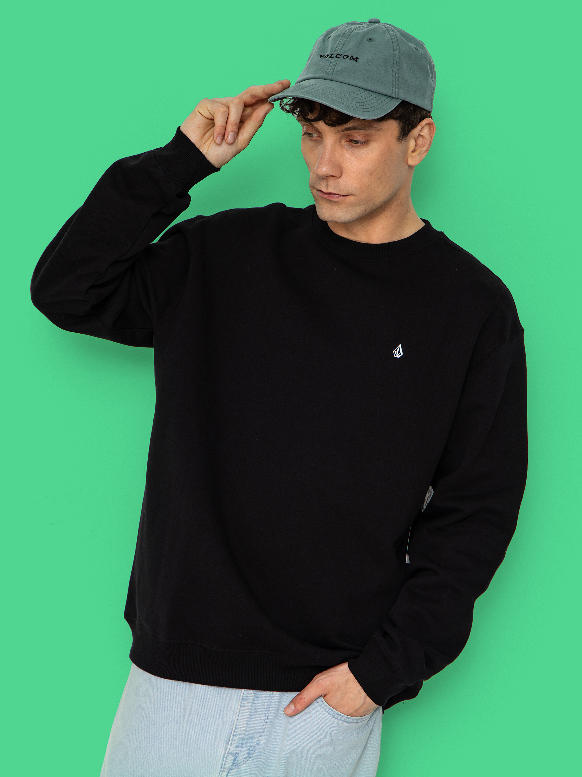 Hanorac Volcom Single Stone Crew (black)