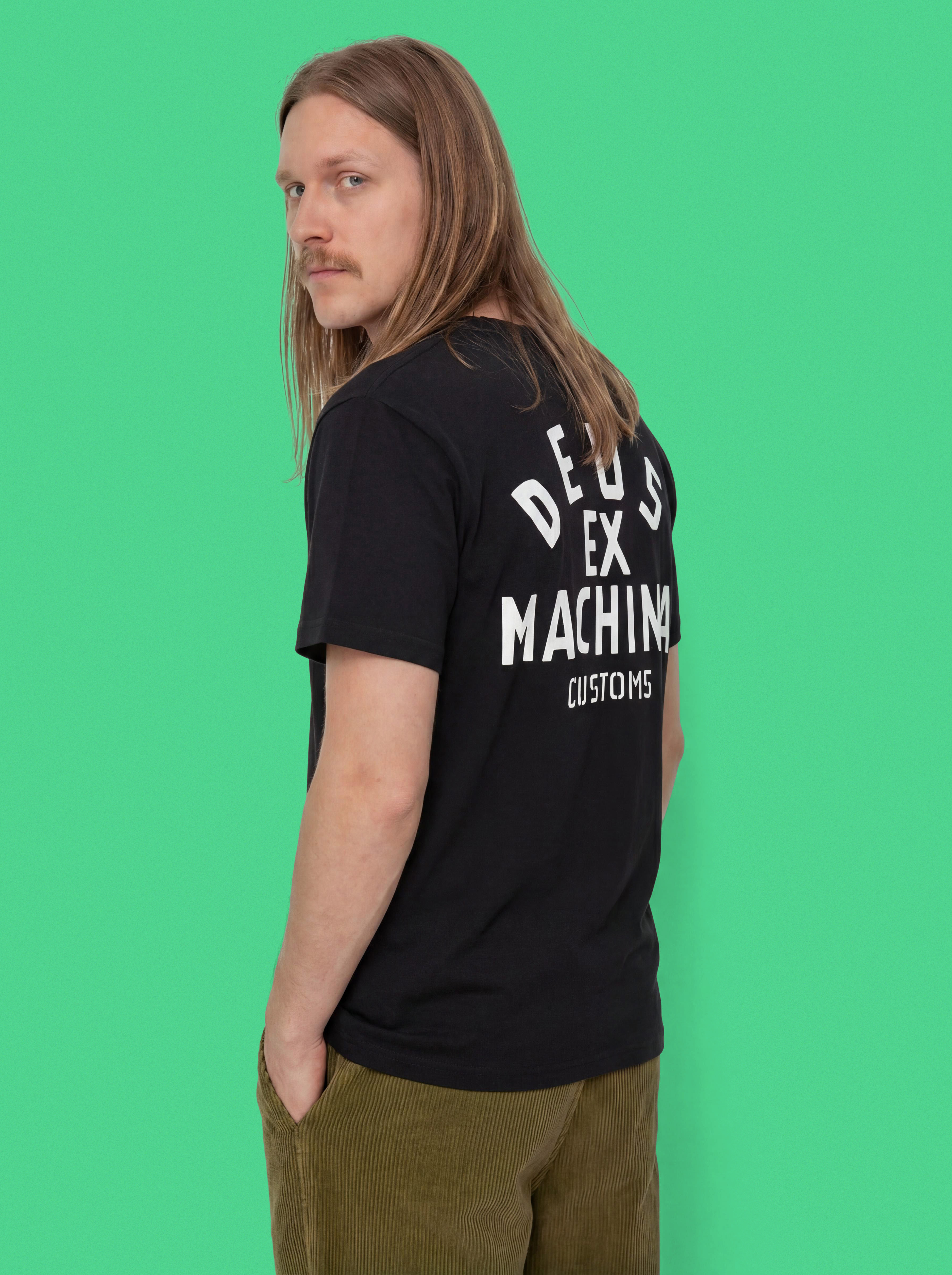 Tricou Deus Ex Machina Pisstin (black)