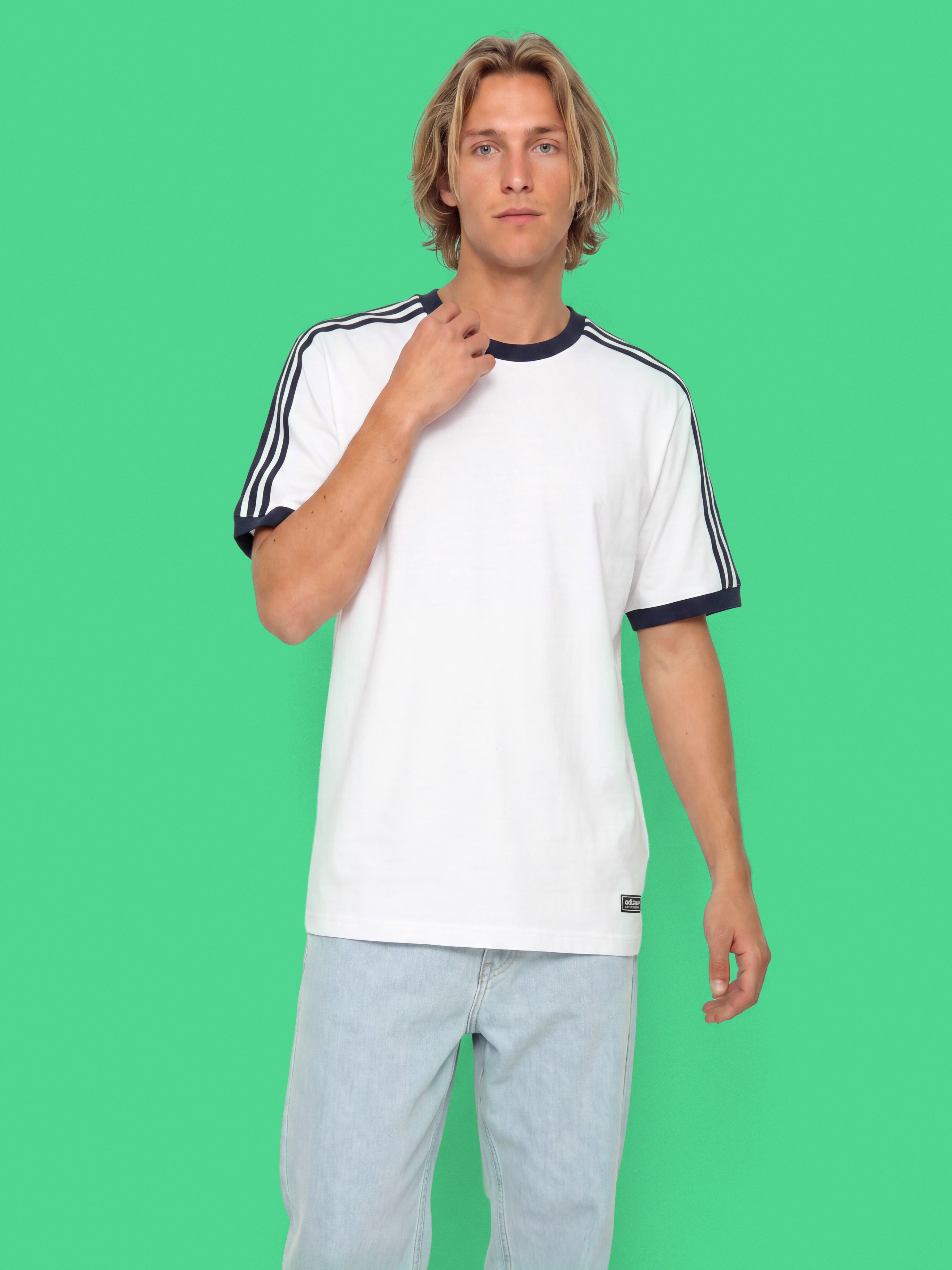 Tricou adidas Fsbs Ringer (white/aurink)