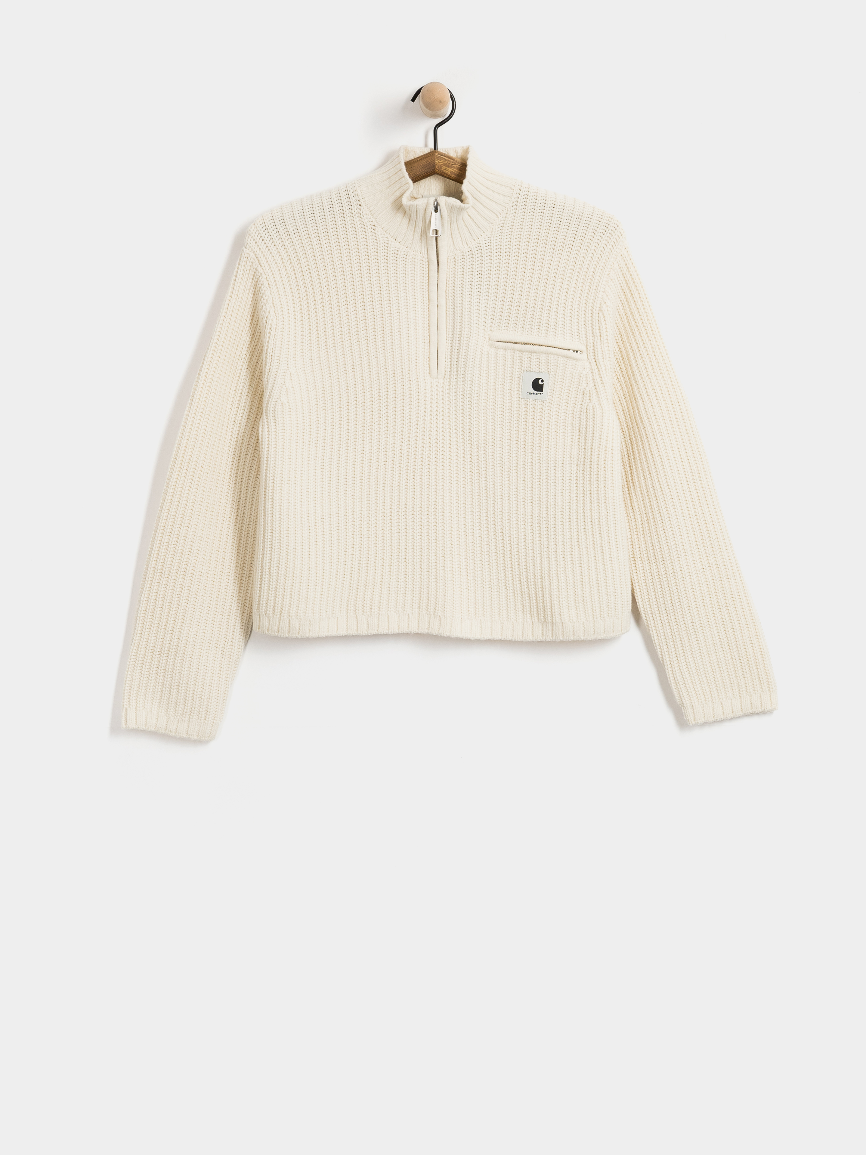 Pulover Carhartt WIP Detroit Half Zip Wmn (natural)
