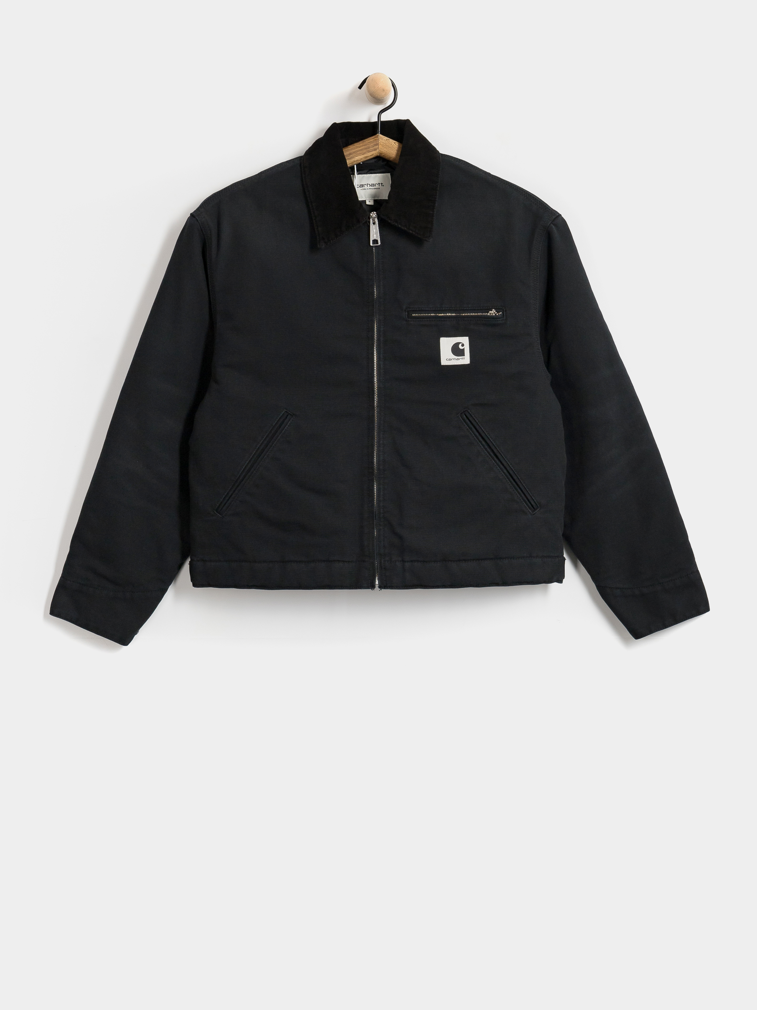 Geacă Carhartt WIP OG Detroit Wmn (black/black/stone canvas)