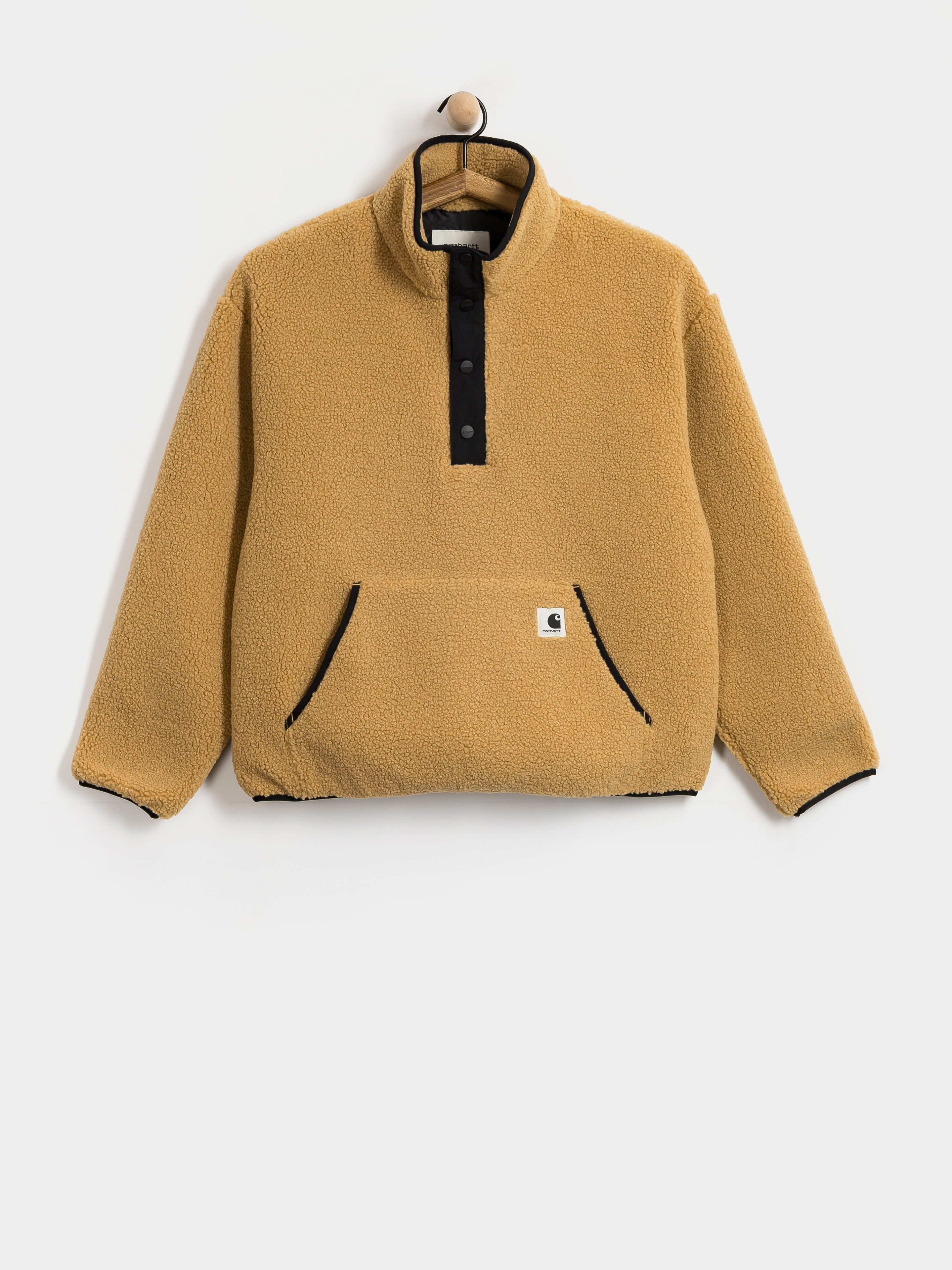 Hanorac din fleece Carhartt WIP Elliot Wmn (wip dusty h/black)