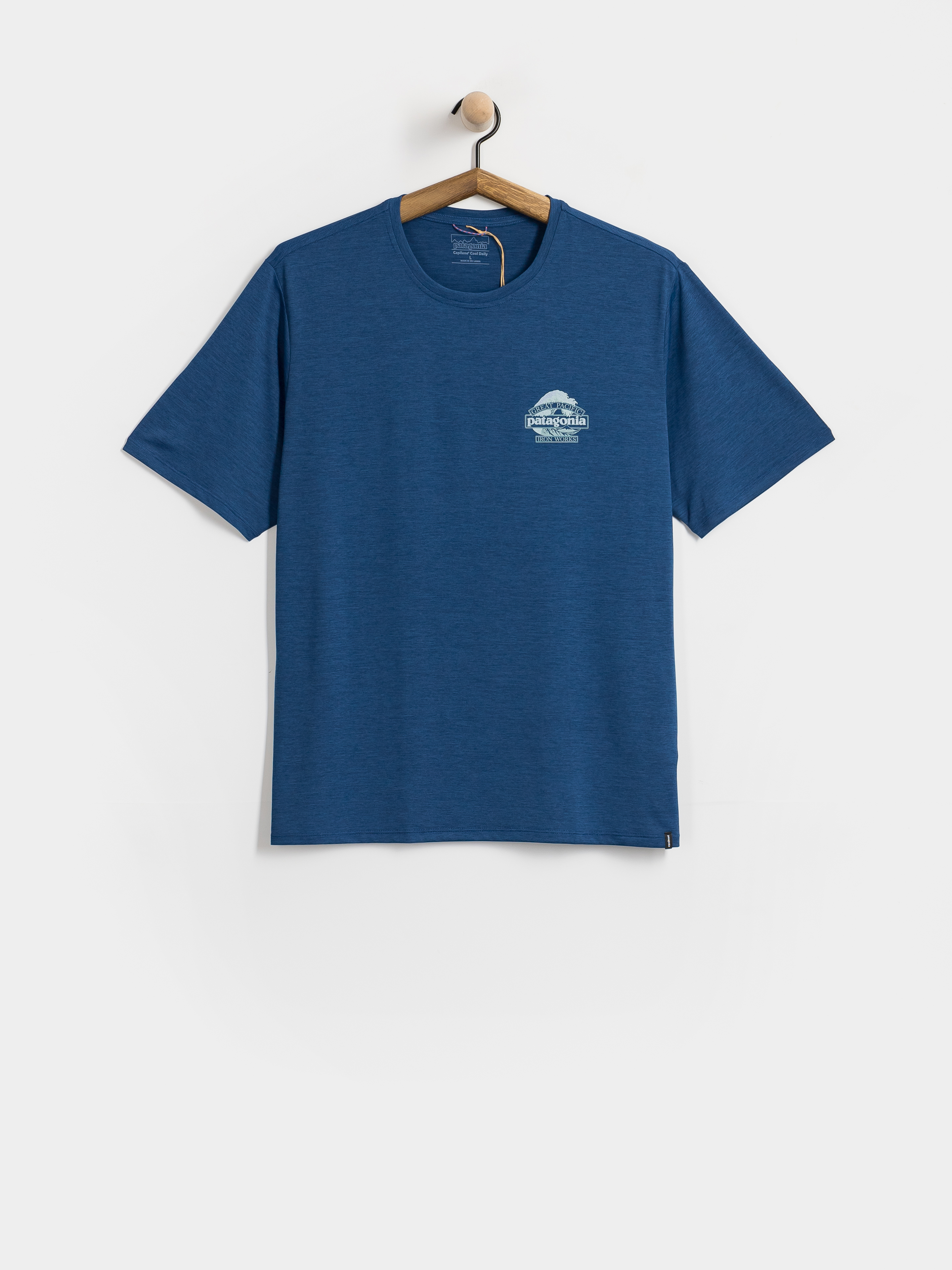 Tricou Patagonia Cap Cool Daily Great Waves (clement blue light clement blue x dye)