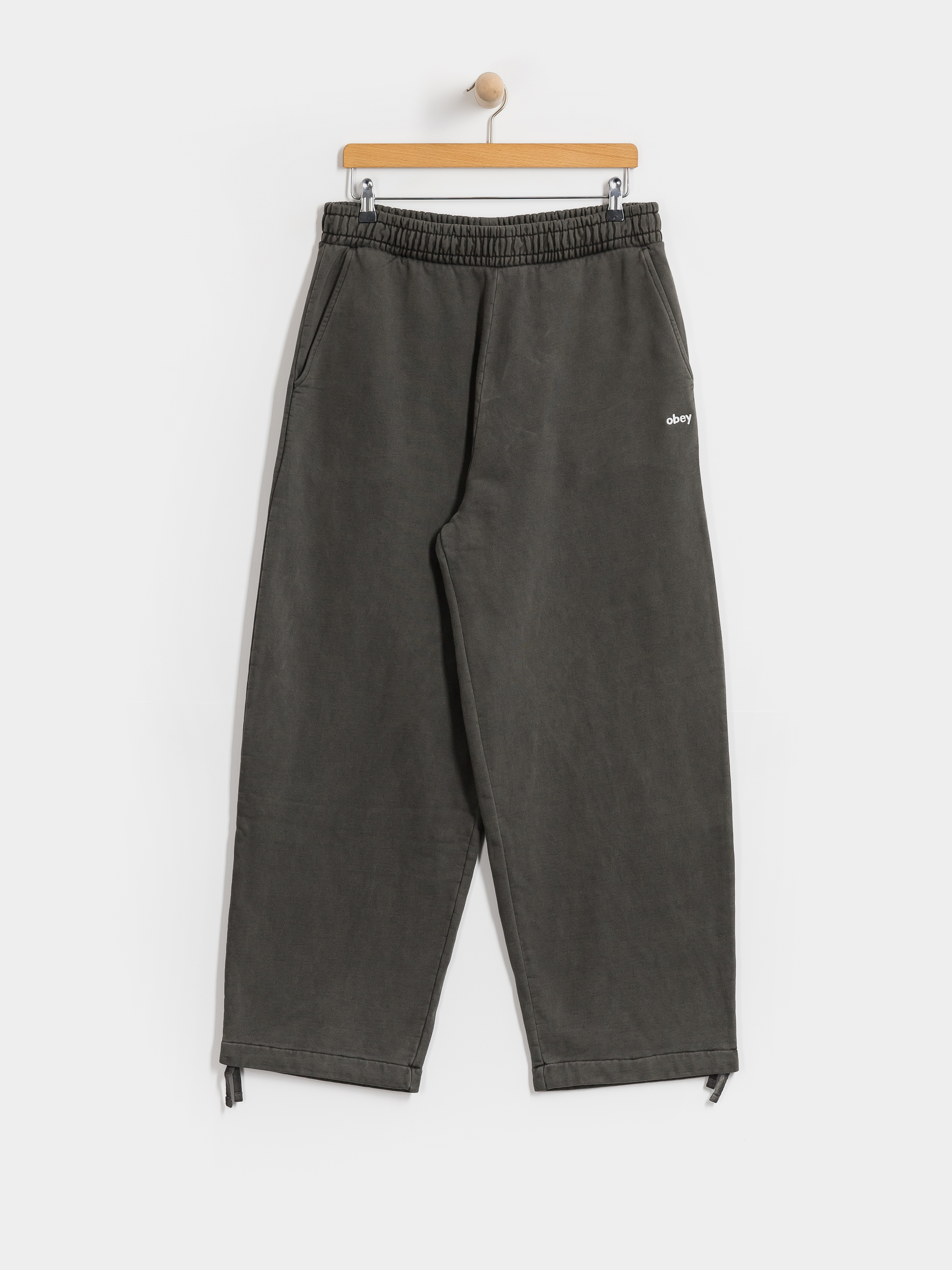 Pantaloni OBEY Lowercase Pigment Straight (pigment digital black)