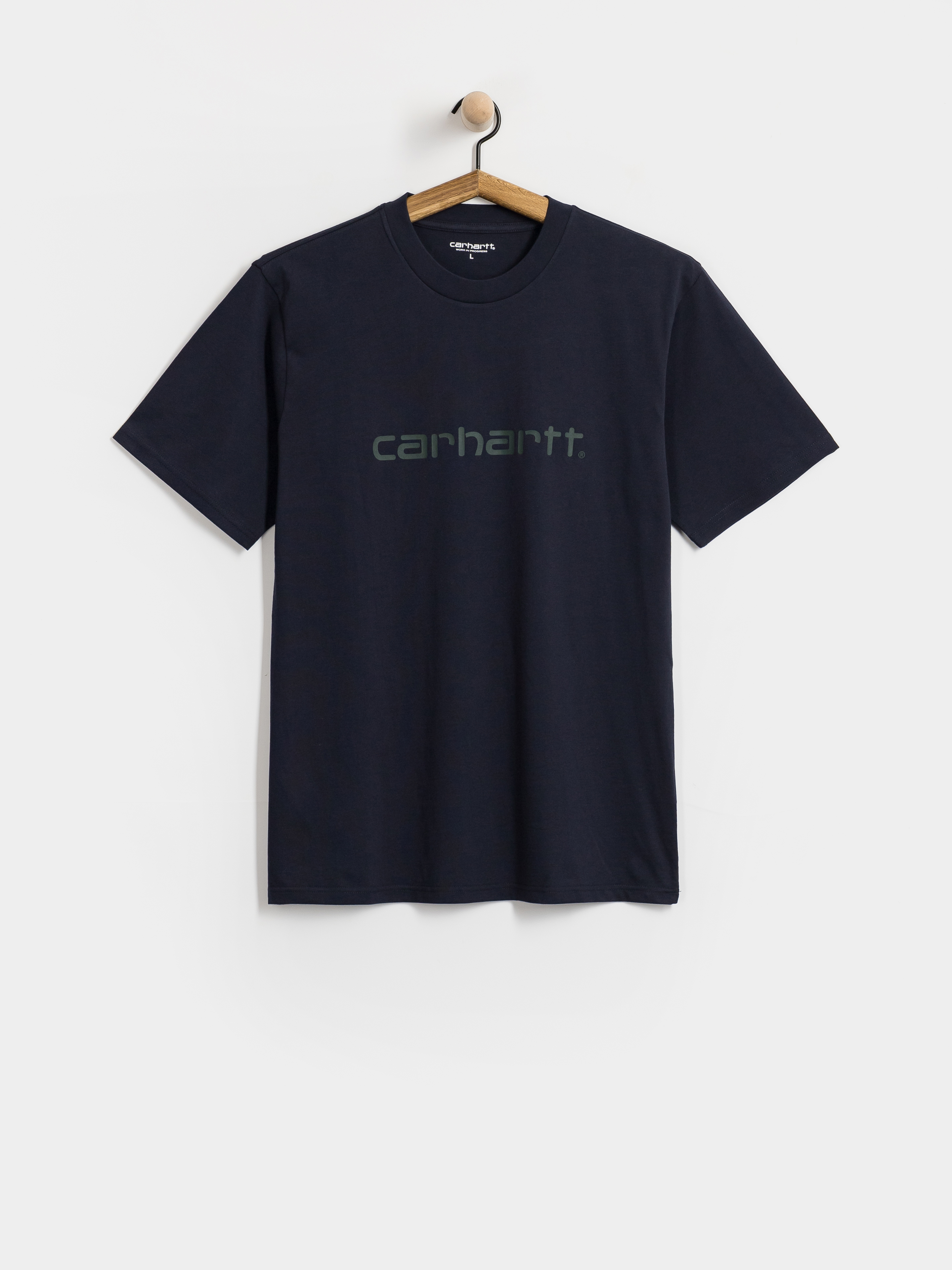 Tricou Carhartt WIP Script (dark navy/dark scarab)