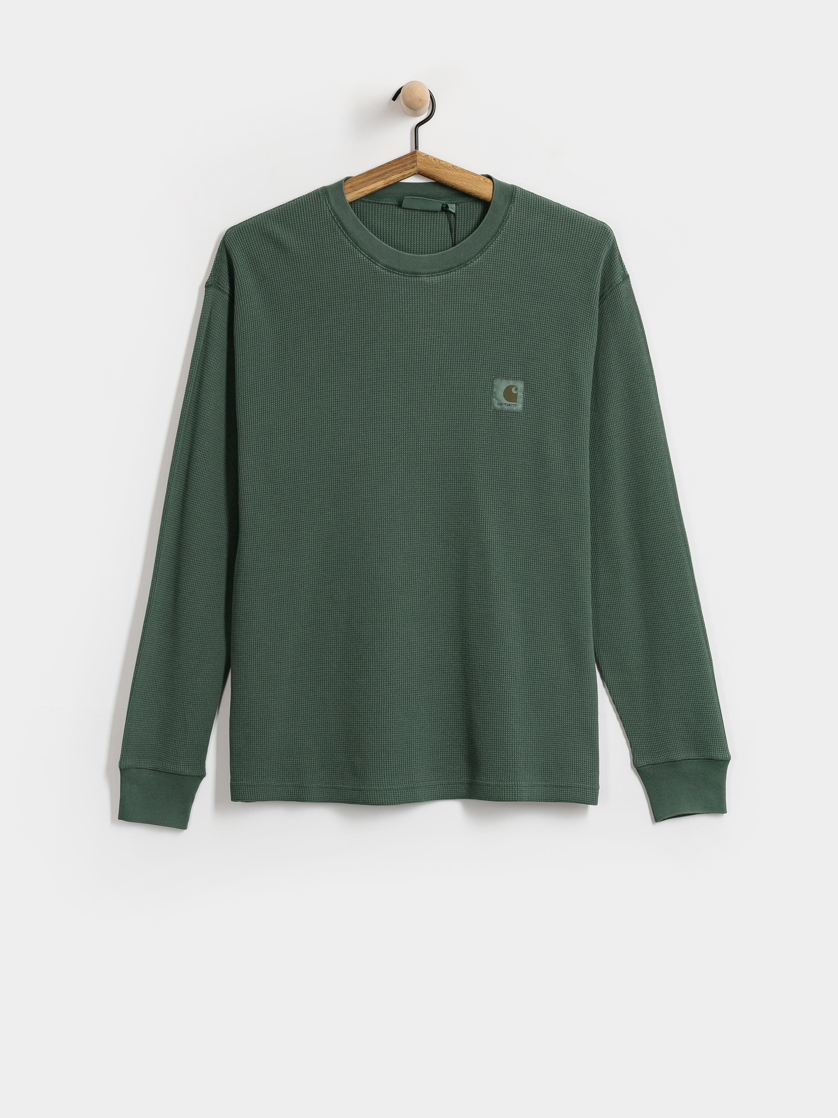 Longsleeve Carhartt WIP Vista Waffle (dark scarab/garment dyed)